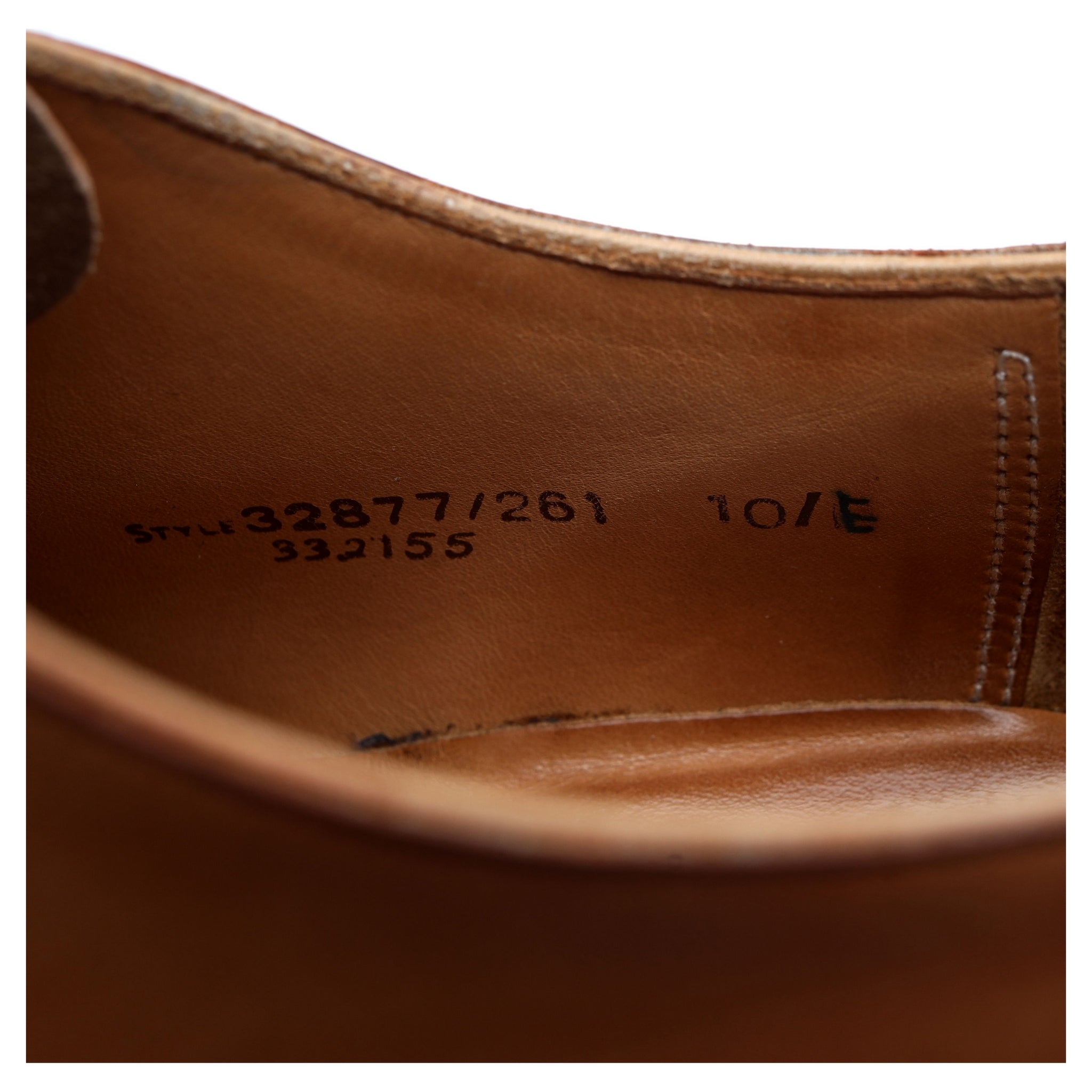 New & Lingwood richelieu cuir tan wholecut pointure 10