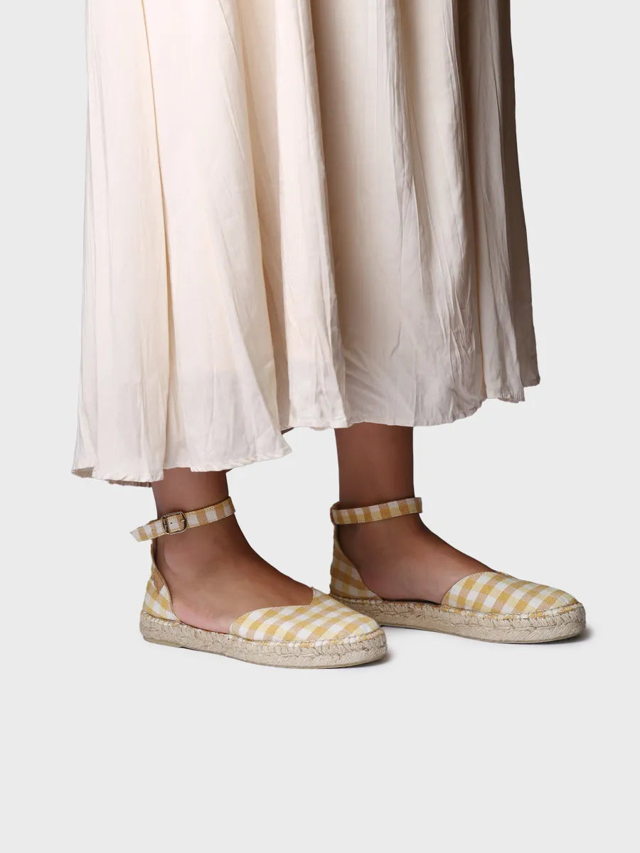 TONI PONS NURI-VH espadrille femme vichy plate