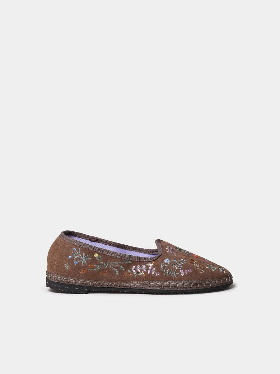TONI PONS Peralada ballerines cuir fleurs brodées