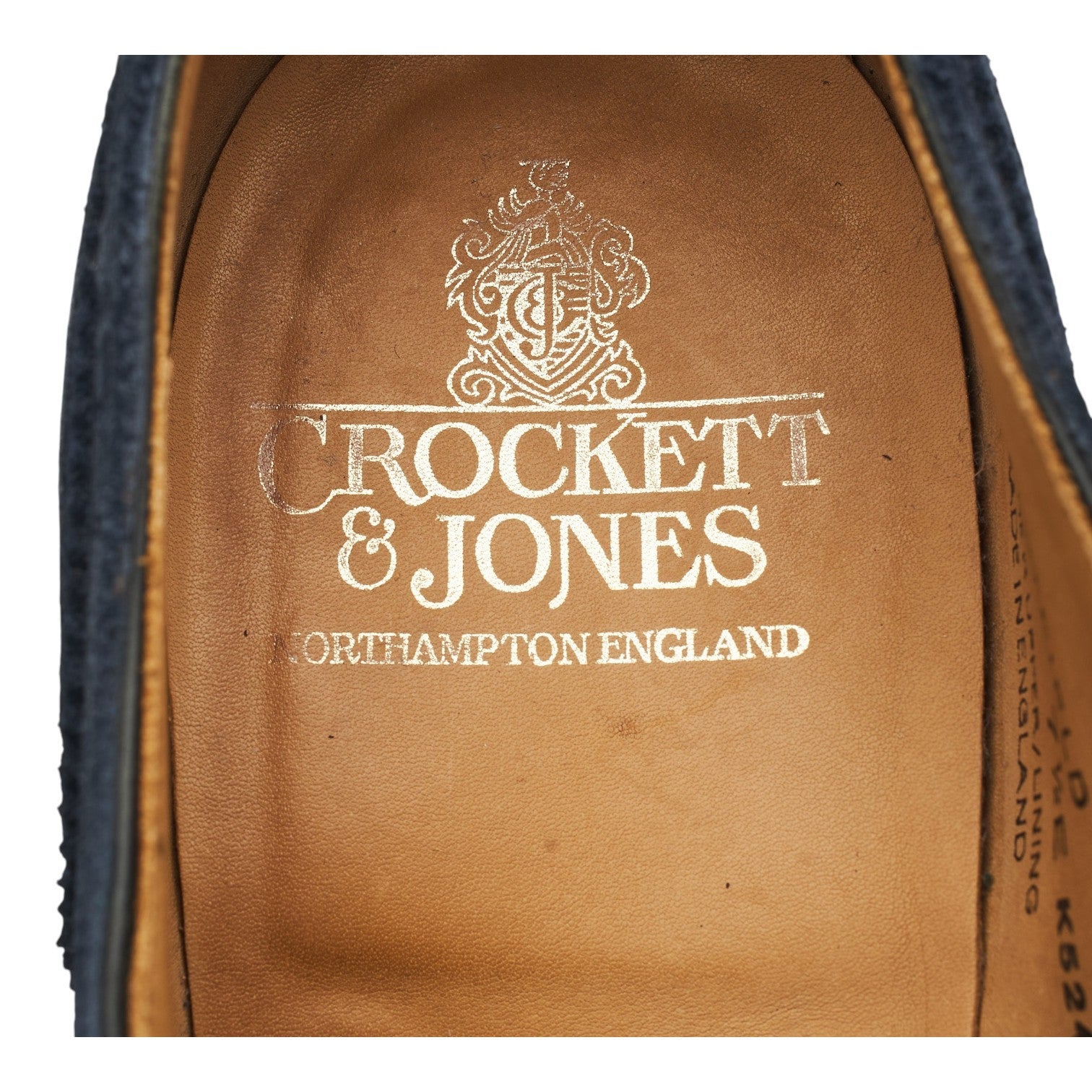Crockett & Jones Westfield oxford daim bleu pointure UK 7,5