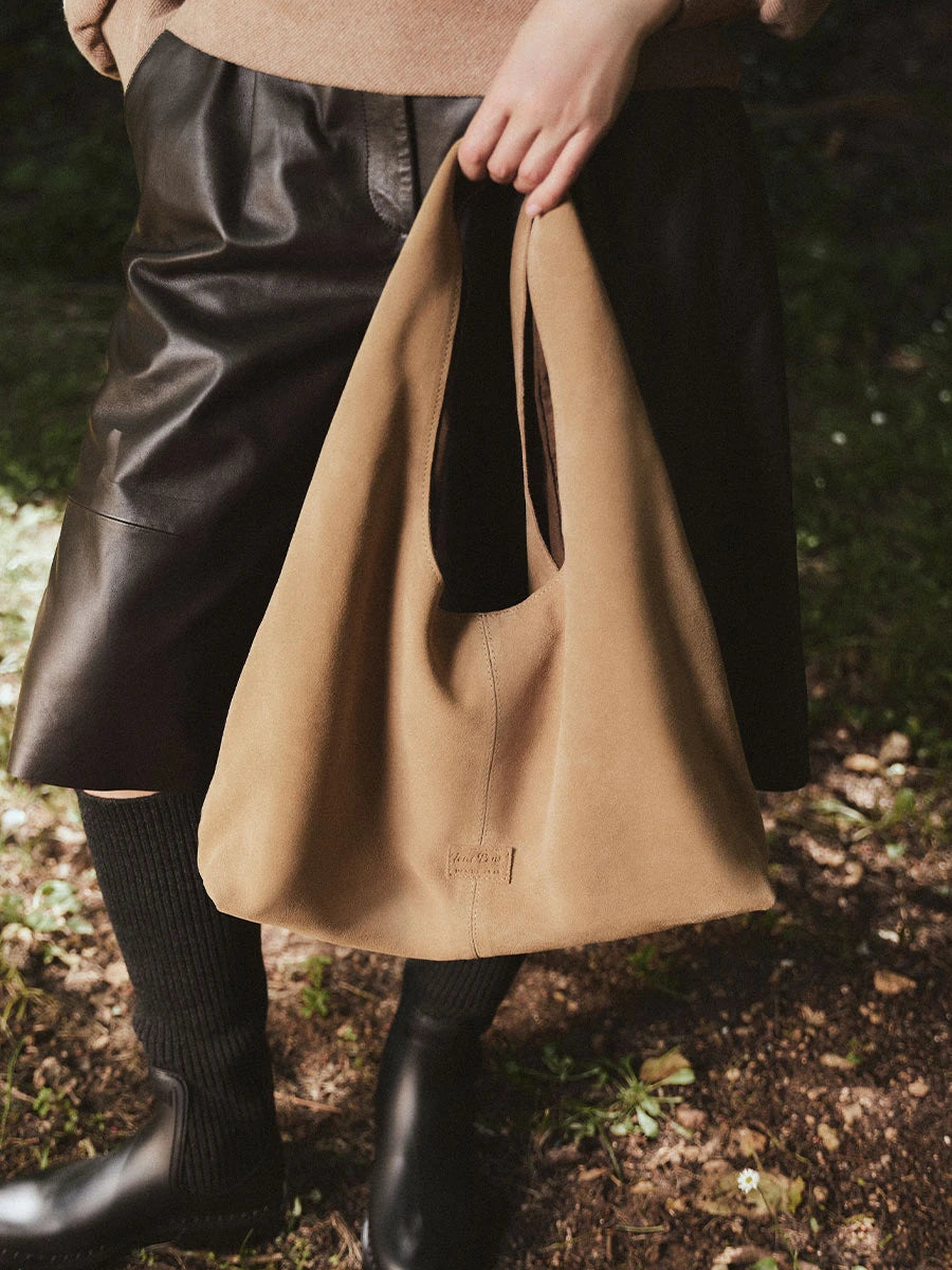 Toni Pons Siena sac cuir suède 50 x 40 cm