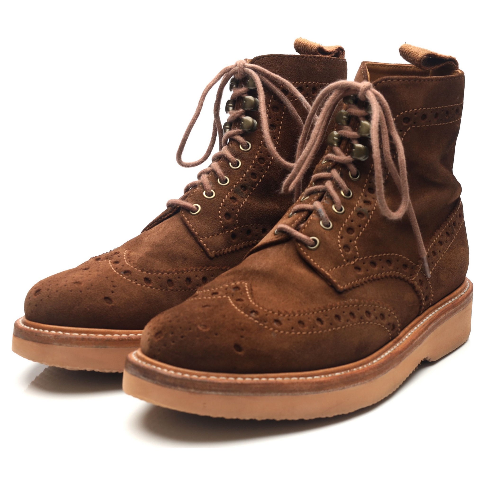Grenson Fred boots suède marron pointure UK 8 large