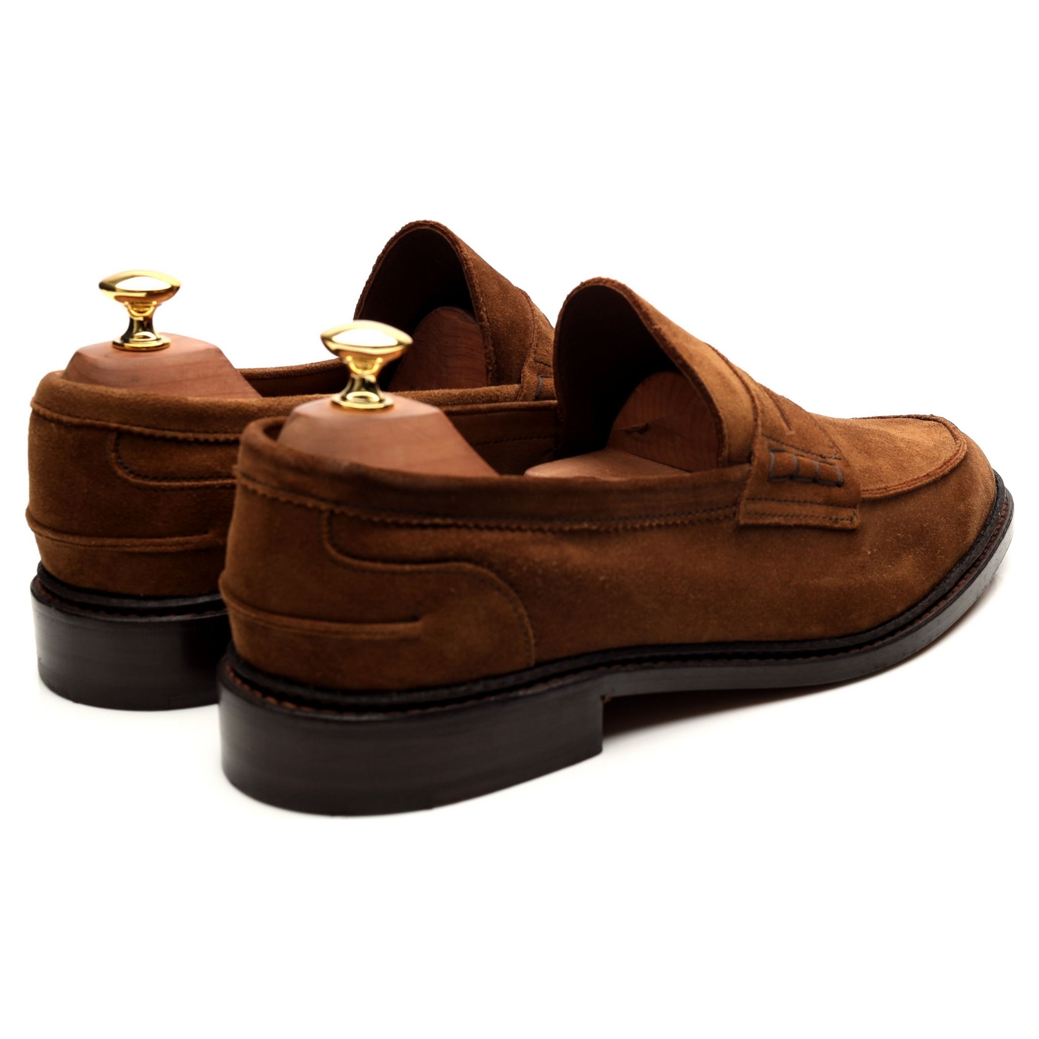 Tricker’s Adam mocassins UK 9.5 daim marron penny
