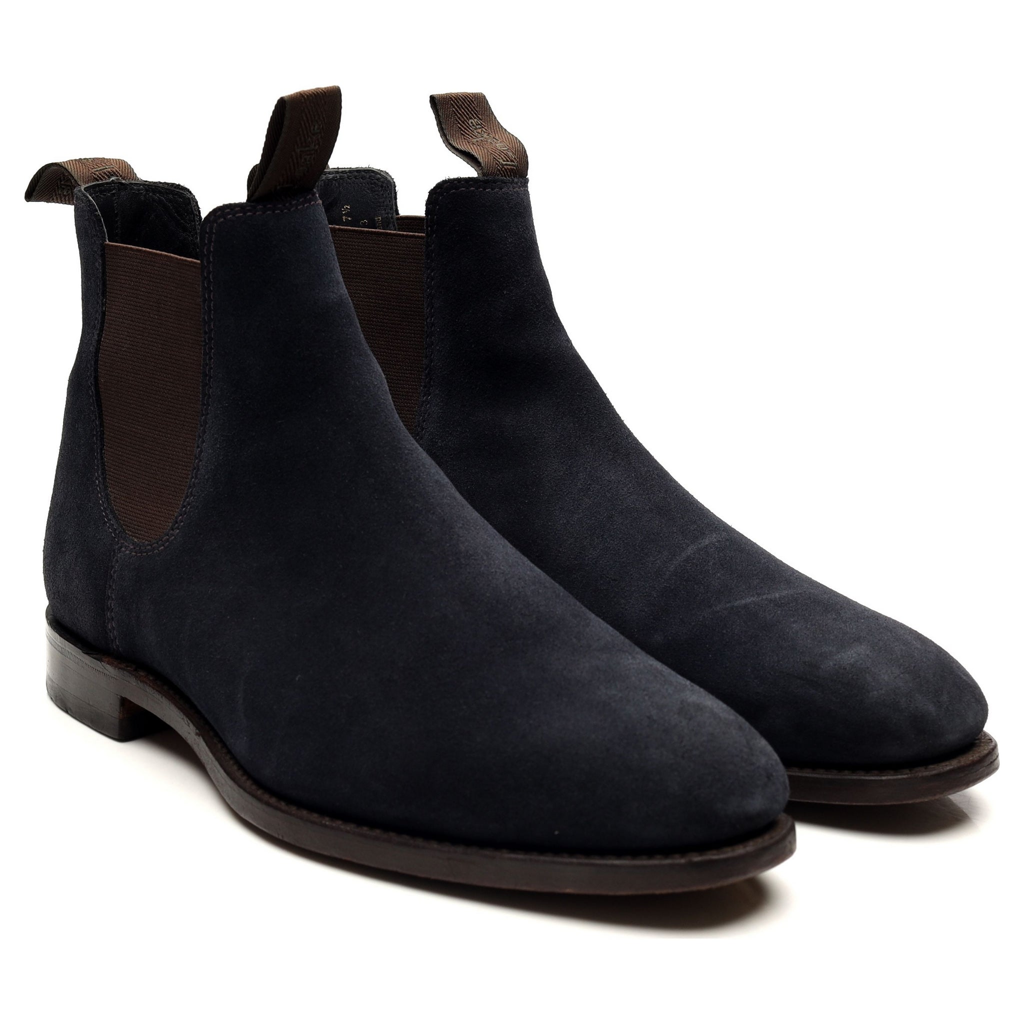 Loake 1880 Apsley bottines chelsea daim bleu marine UK 7.5