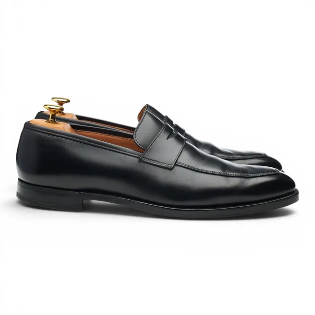 Crockett & Jones Merton mocassin cuir noir UK 8