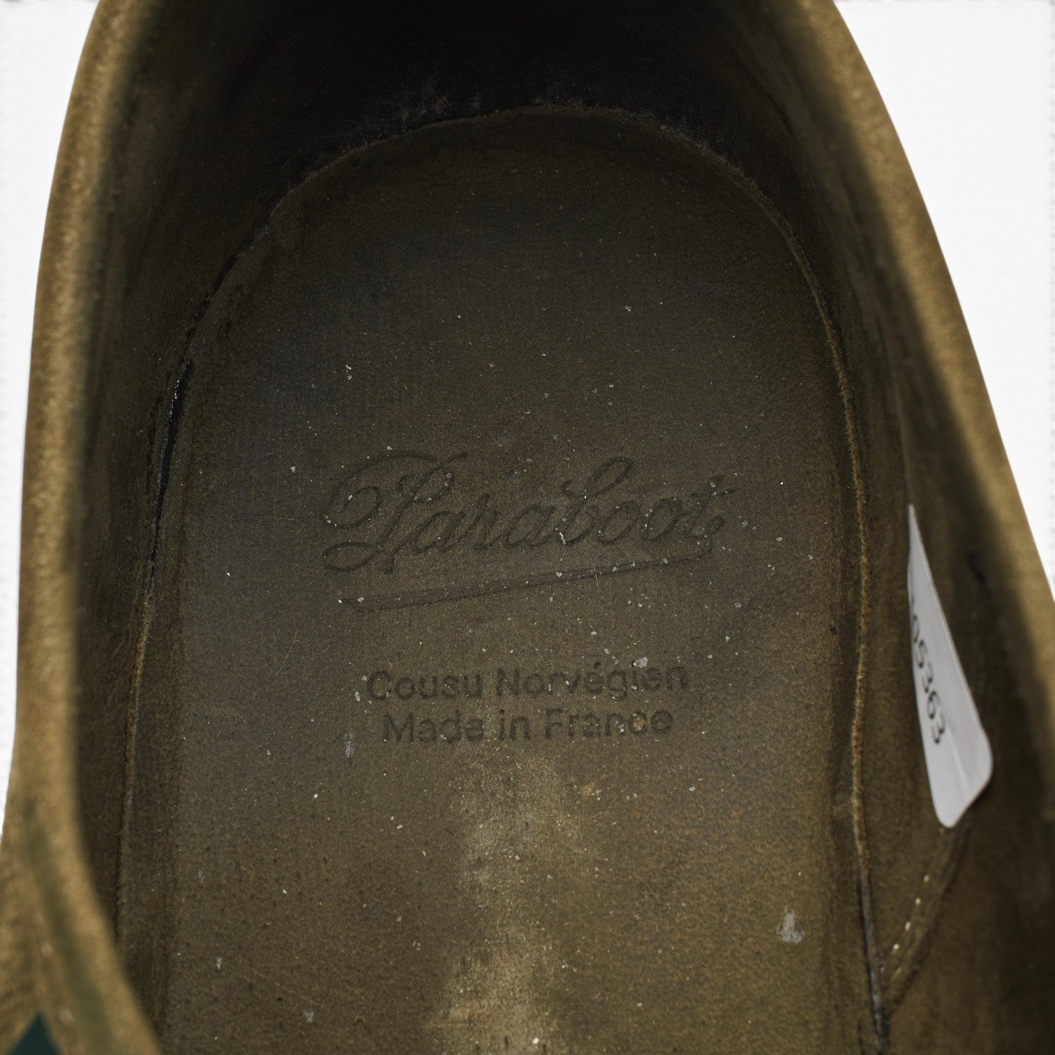 Paraboot Michael derby suède vert UK 9