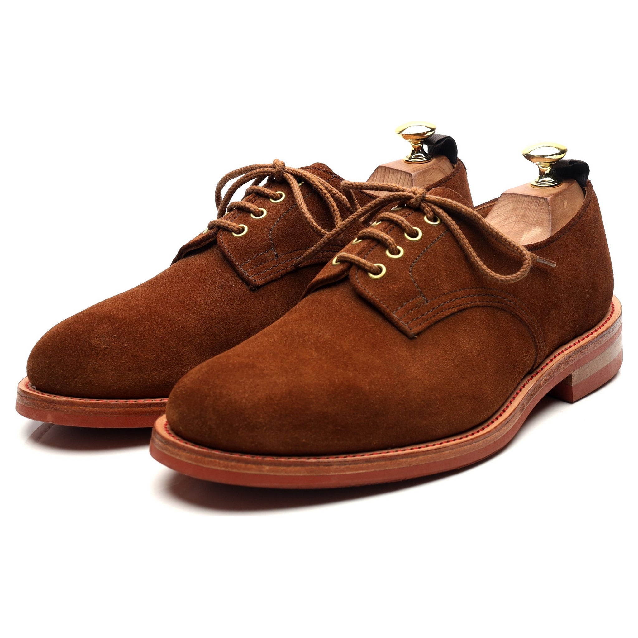 Tricker's 7840 derby daim marron pointure UK 8