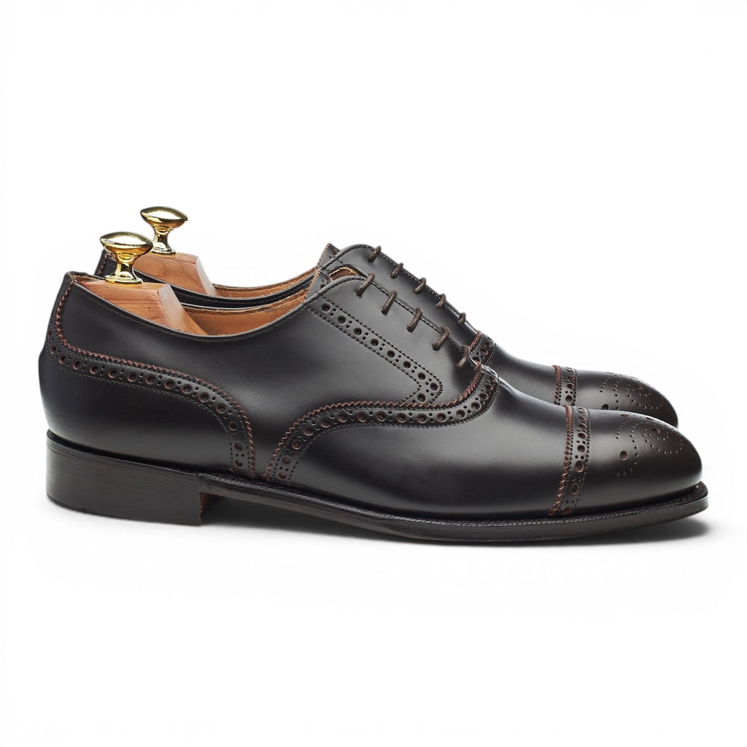 Cheaney 2873 richelieu cuir marron foncé 7,5 G