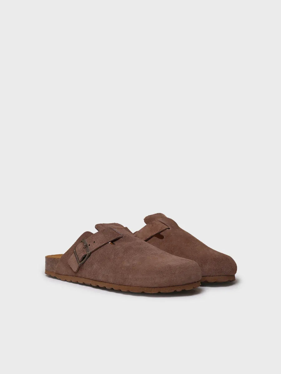 Toni Pons Gregor-QT sabot homme suède boucle liège