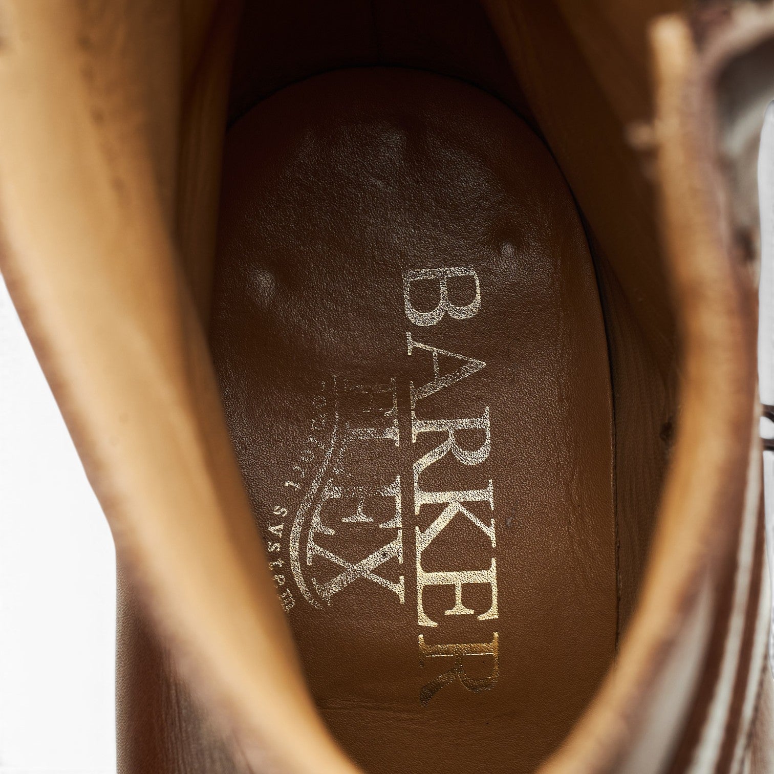 Barker Jodhpur Boots zip cuir marron 10.5