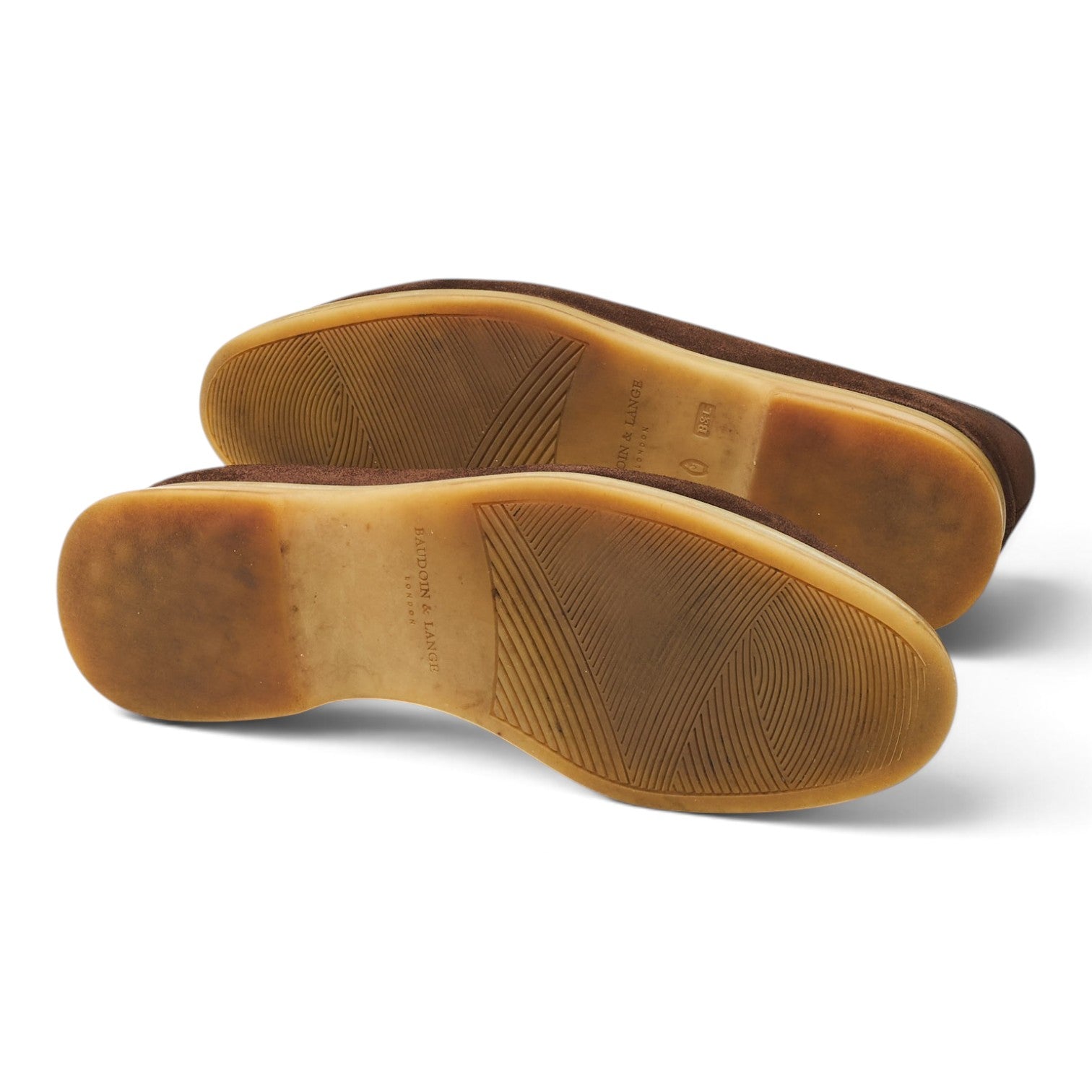 Baudoin & Lange Sagan Stride mocassin daim marron 7,5