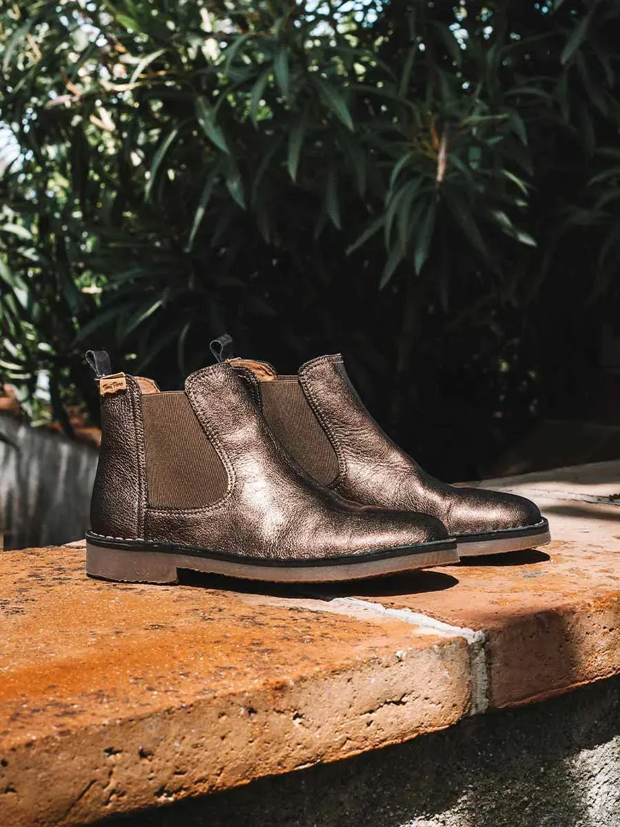 Toni Pons Isa-AT bottines femme cuir métallisé