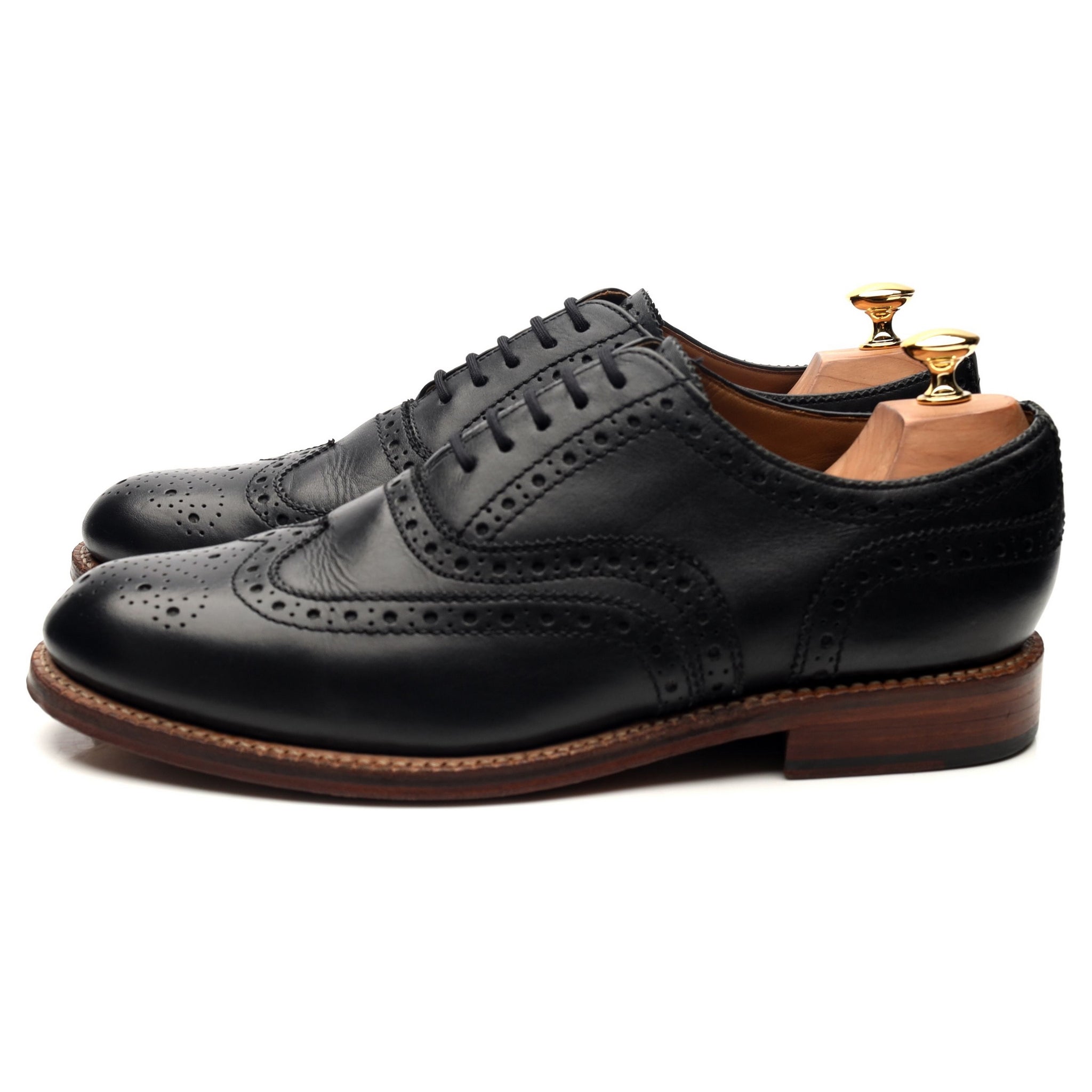 Grenson Angus richelieu brogue cuir noir UK 10