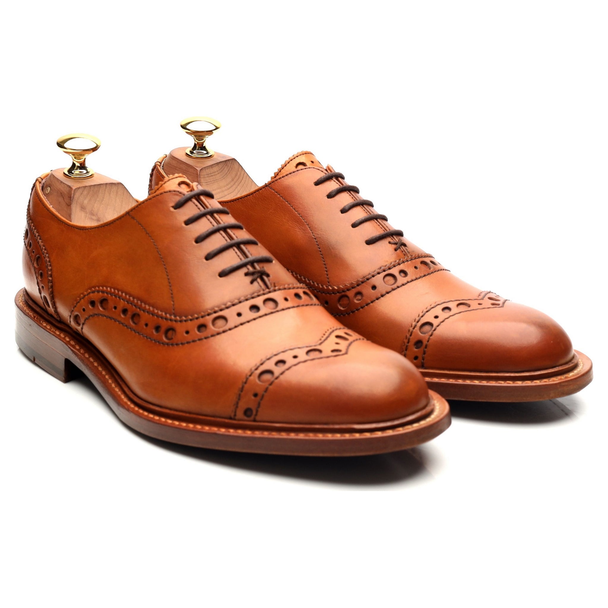 Barker richelieu brogue cuir marron pointure 39
