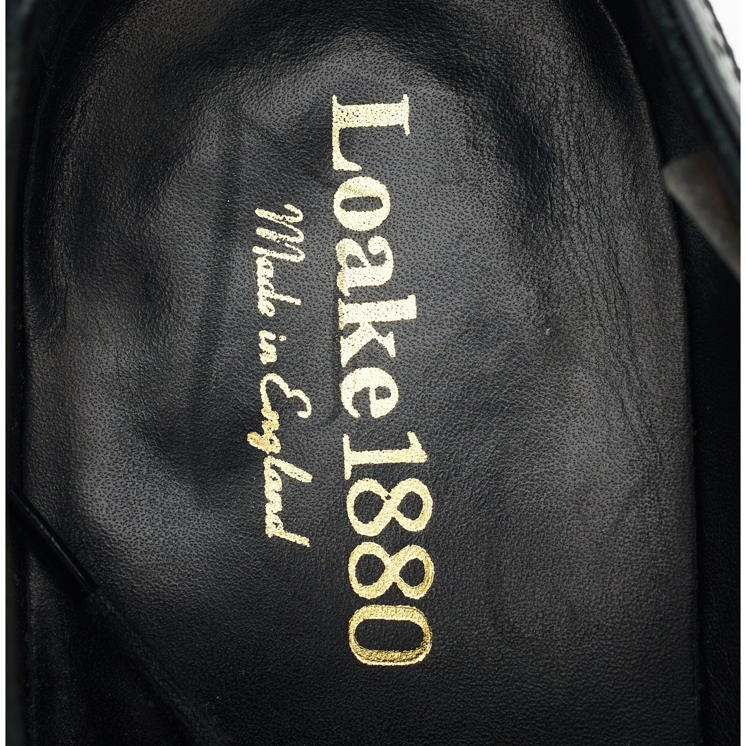 Loake 1880 Savoy derbies brogues cuir noir UK 7