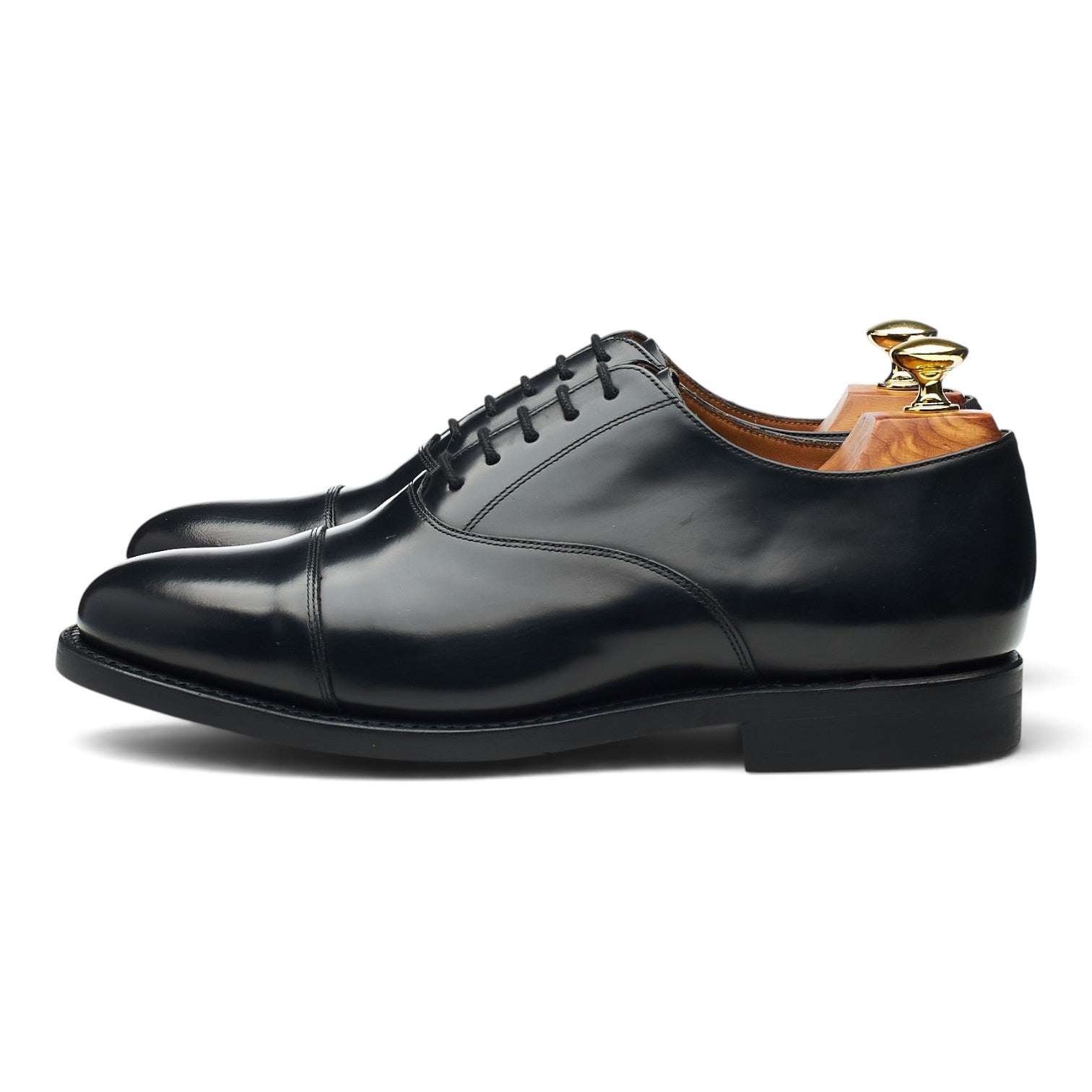 Barker Luton oxford cuir noir 7 semelle gomme