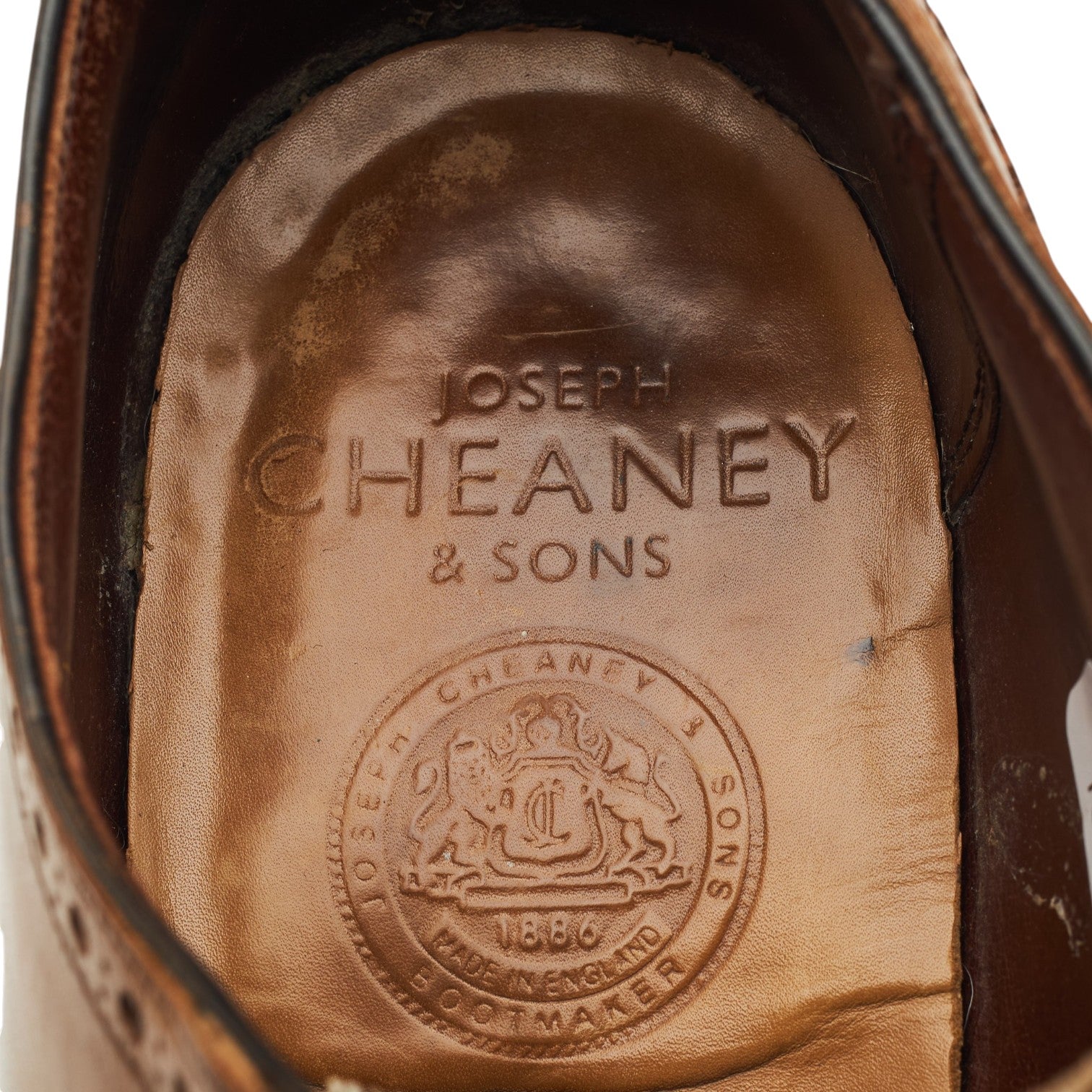 Cheaney Chamberlain oxford brogue cuir marron UK 8