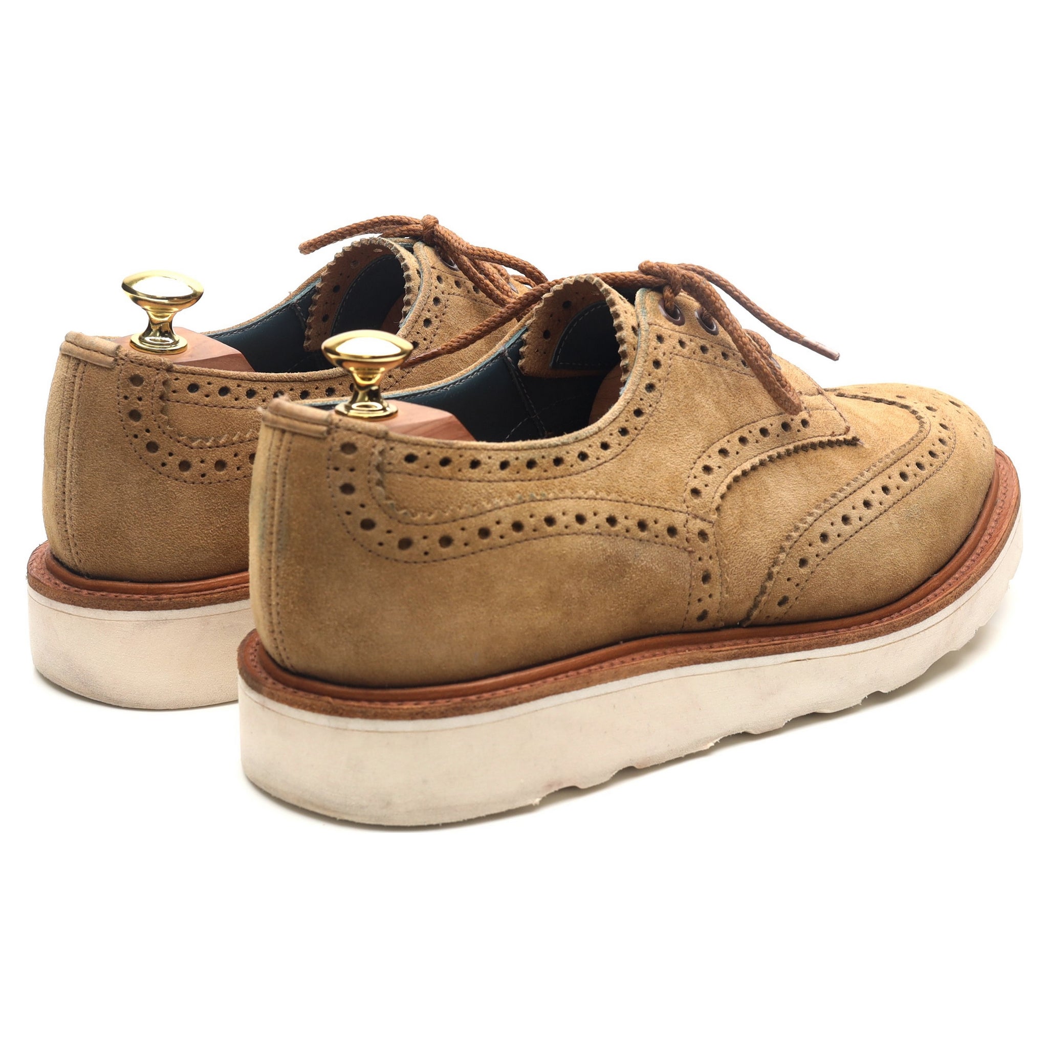 Tricker's Bourton derbies daim marron UK 8