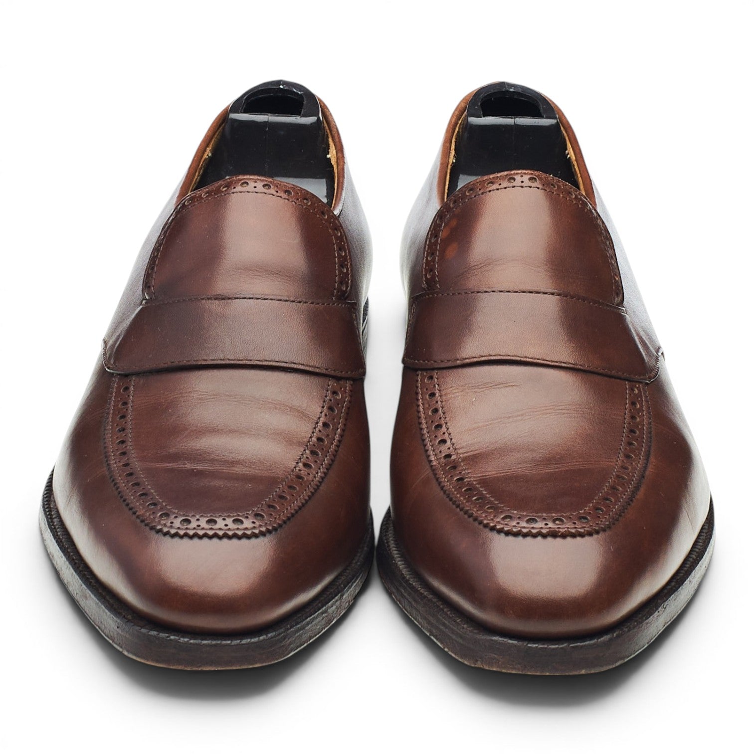 George Cleverley mocassins cuir marron UK 6.5