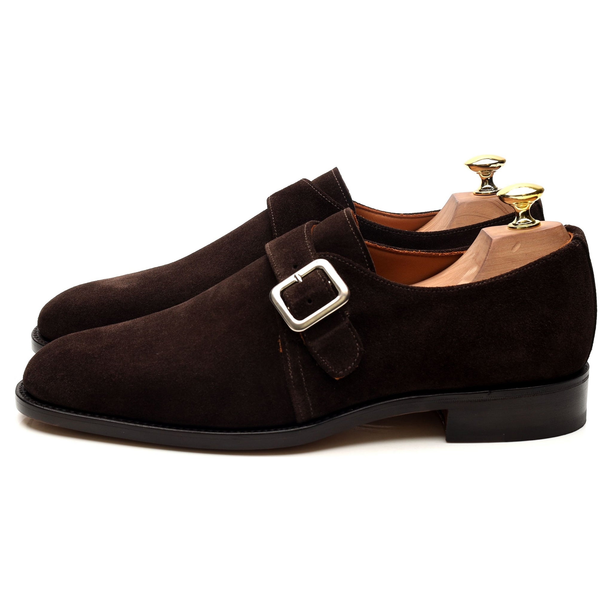 Sanders Rome monk daim marron pointure UK 8