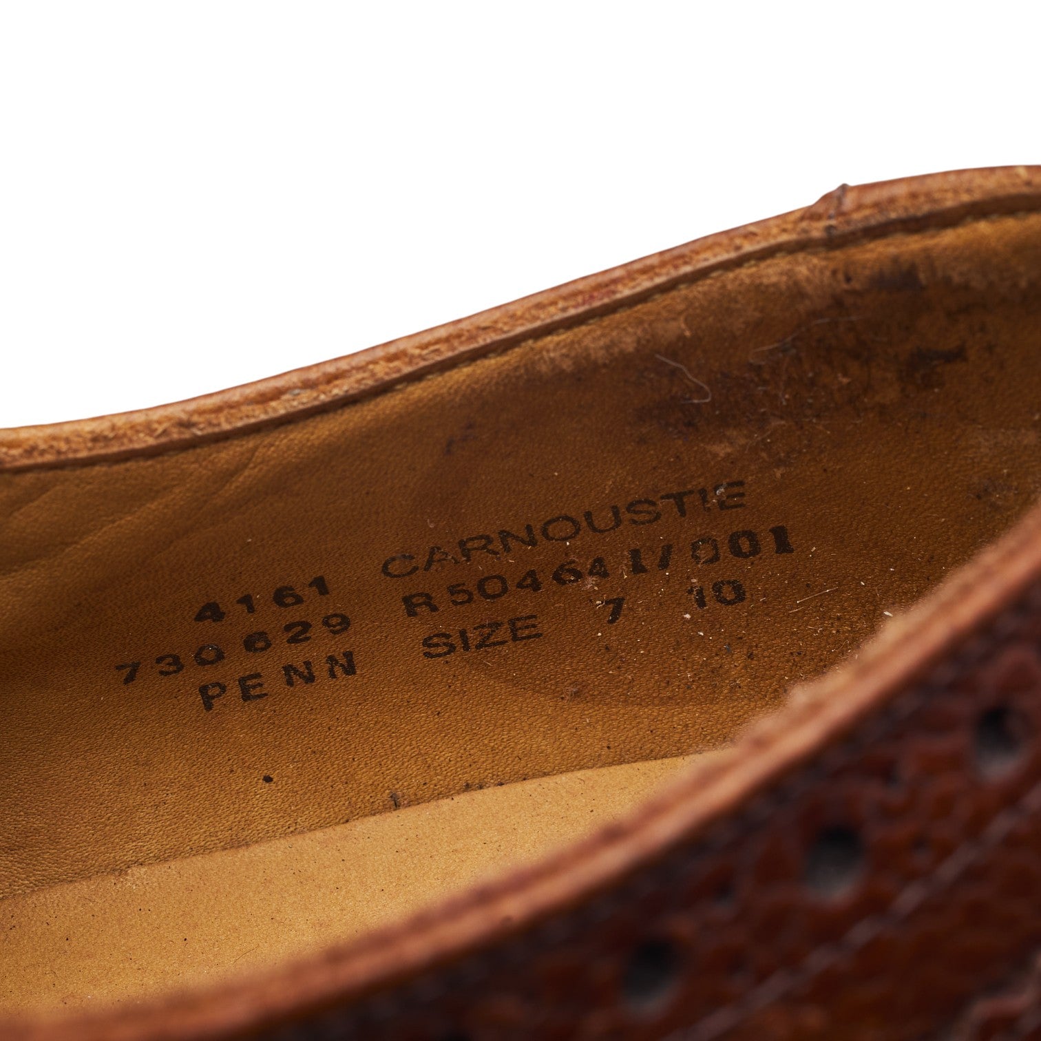 Hoggs of Fife Carnoustie derbies cuir marron UK 7