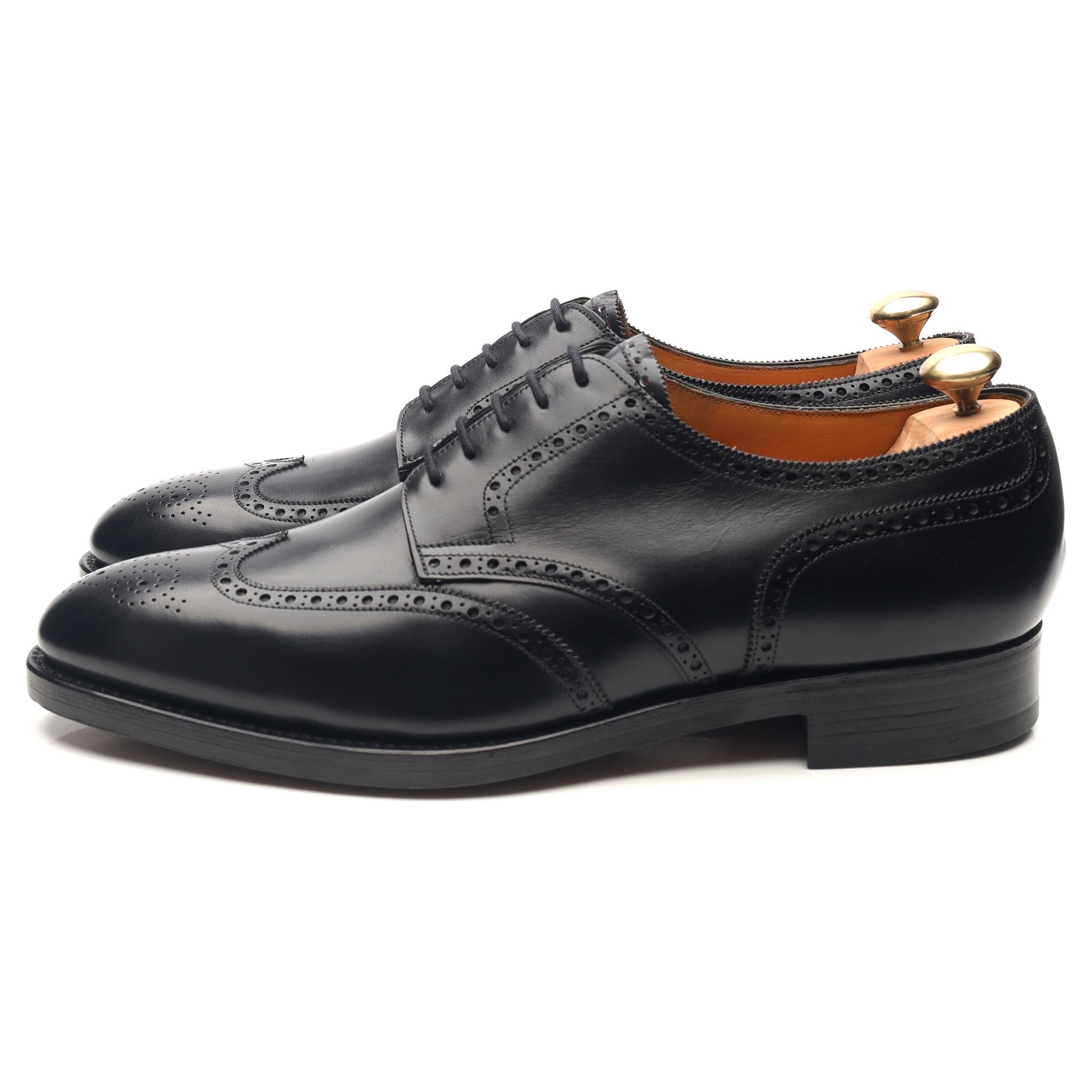 John Lobb Darby derby cuir noir UK 10.5