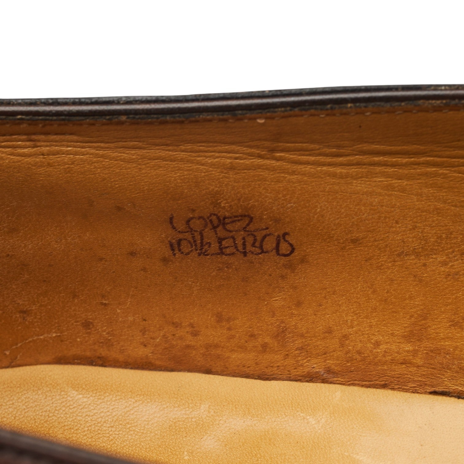 John Lobb Lopez mocassins cuir marron UK 10.5