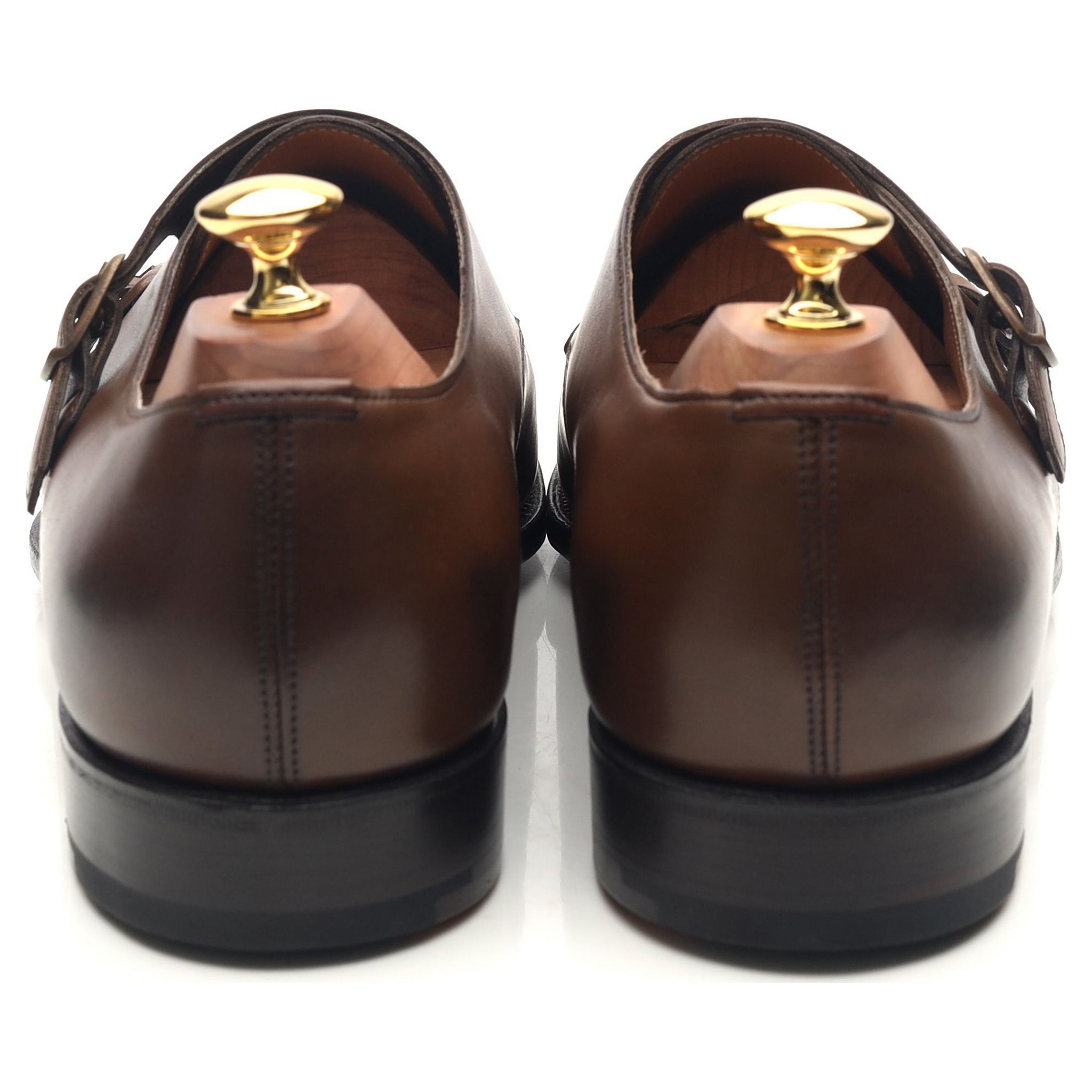 Edward Green Westminster derbys boucle cuir marron UK 9.5
