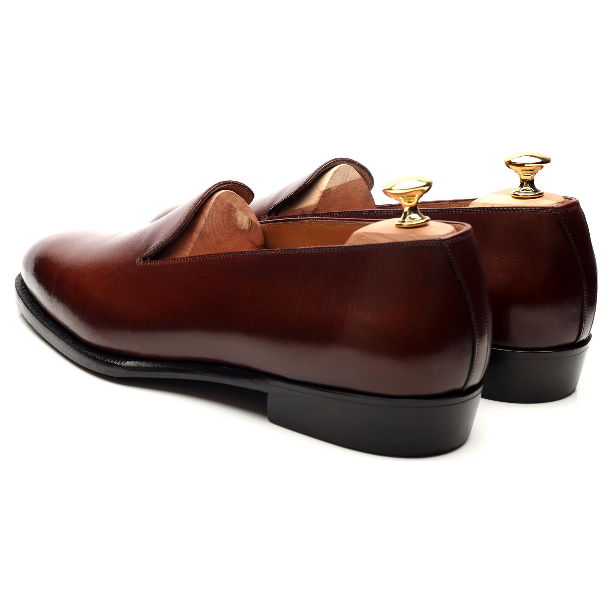 Korbinian Ludwig Hess mocassins cuir marron UK 11