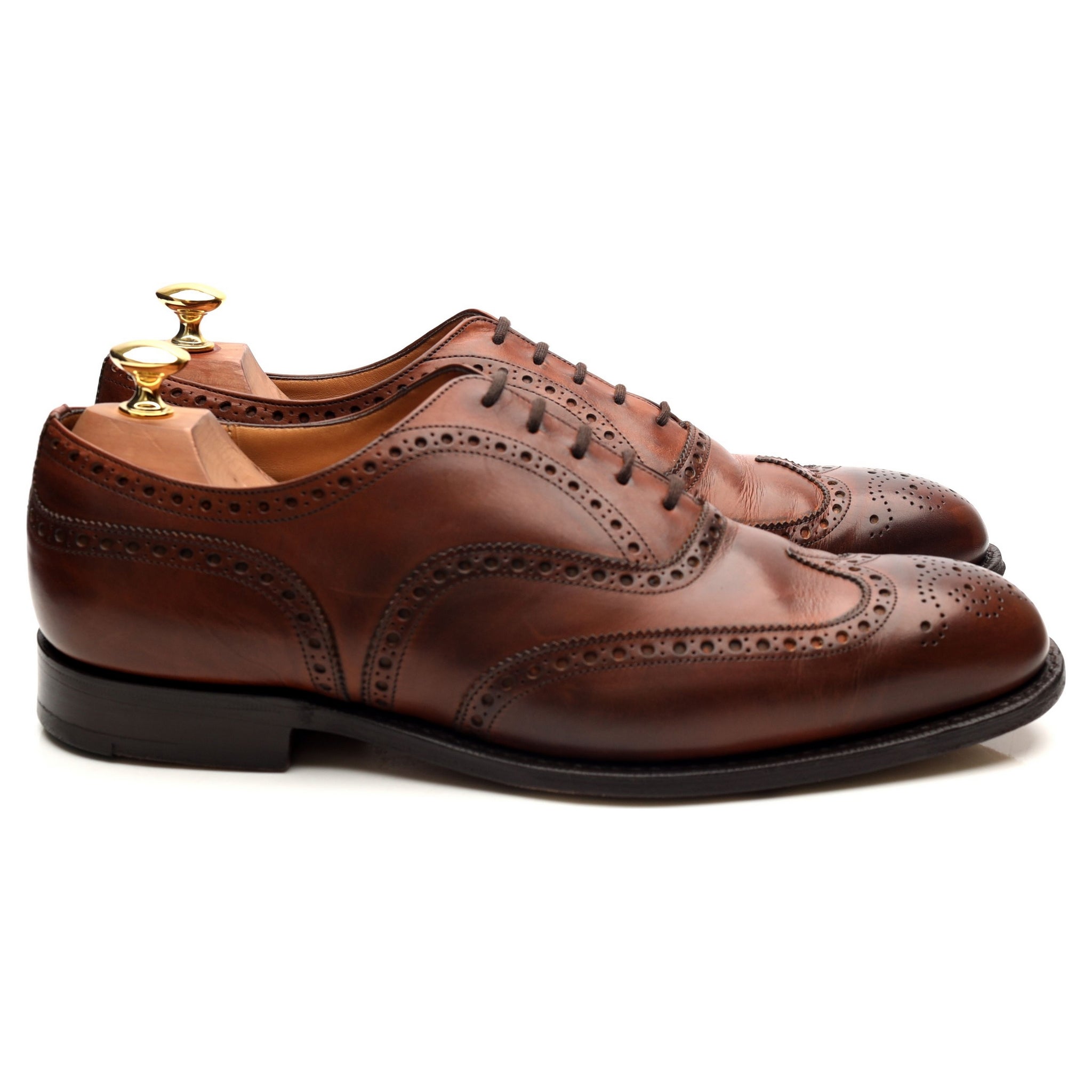 Church's Chetwynd brogue cuir marron clair UK 9