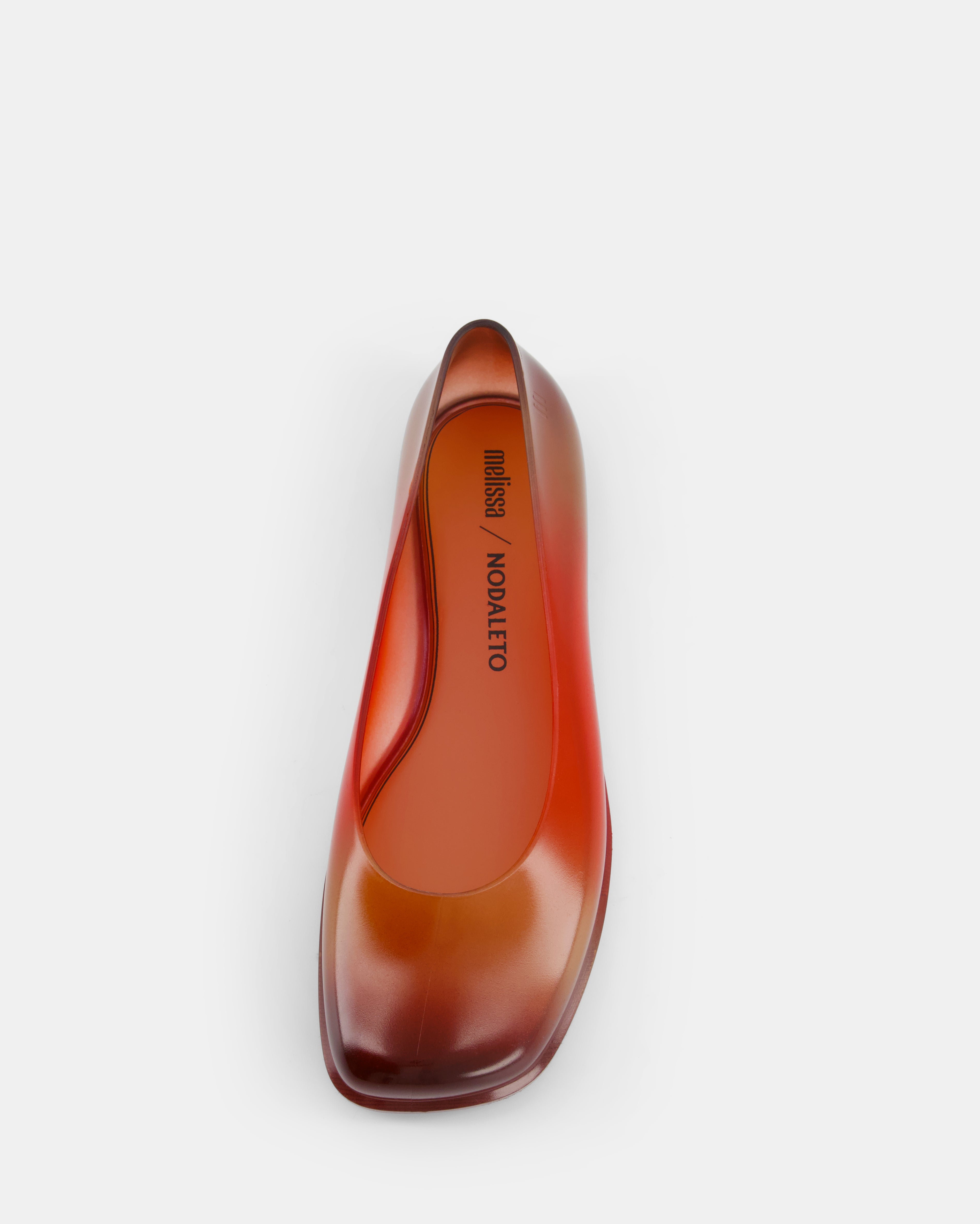 Nodaleto x Melissa Ruby ballerines orange sunset