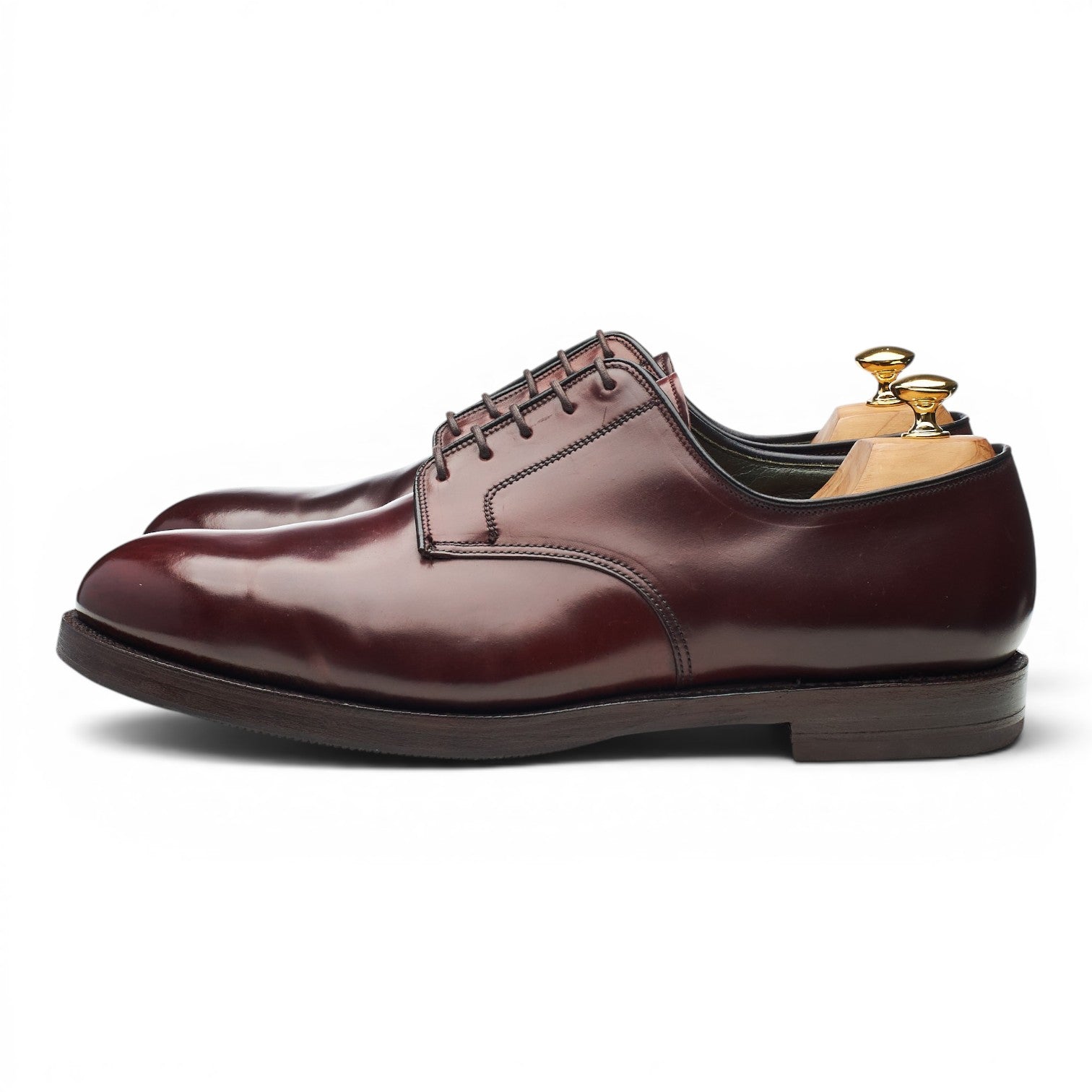 Crockett & Jones Grasmere derby cordovan bordeaux UK 12