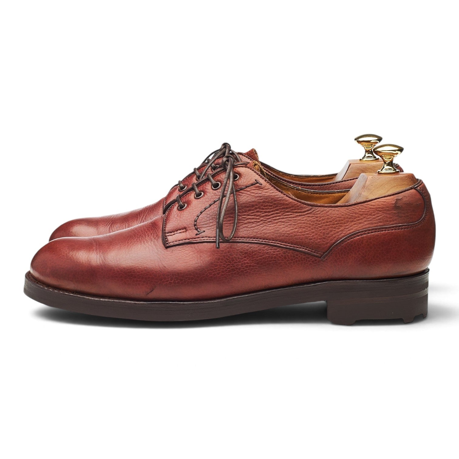 Holland & Holland Derby cuir grainé marron UK 9,5 E