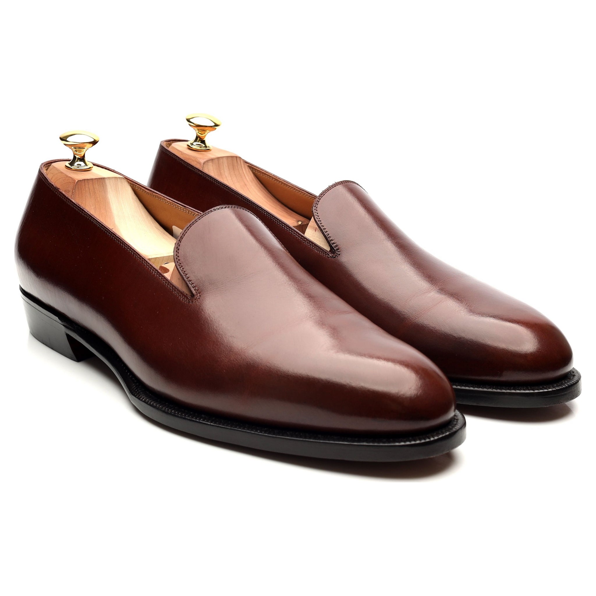 Korbinian Ludwig Hess mocassins cuir marron UK 11