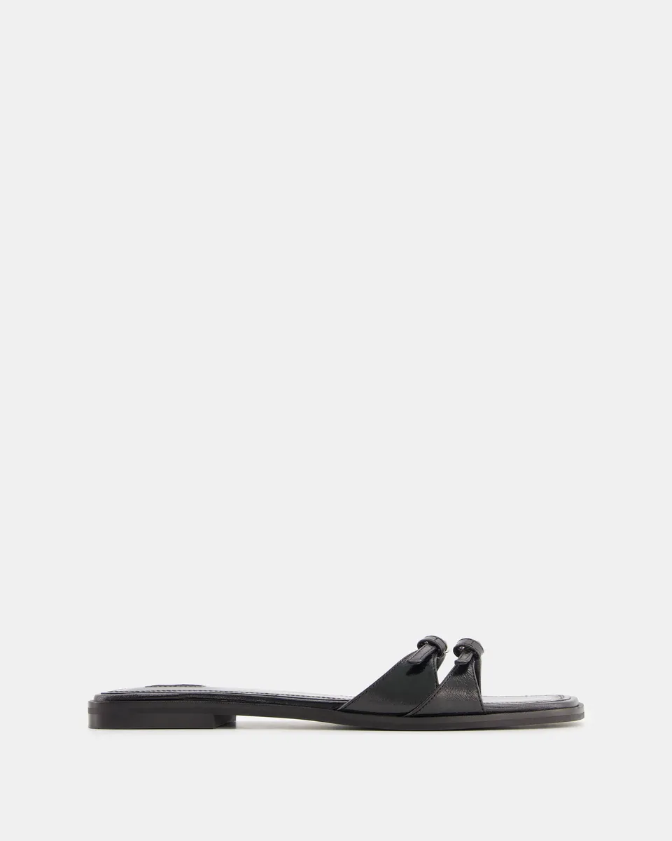 Nodaleto Nodstalgia Buckle 5 sandales noir plat
