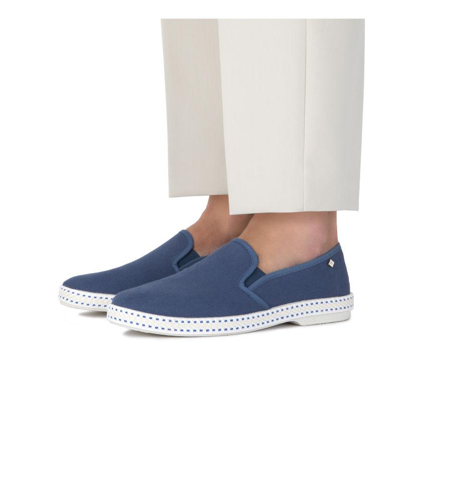 Rivieras Classic Toile 1014 Espadrille Bleu Coton