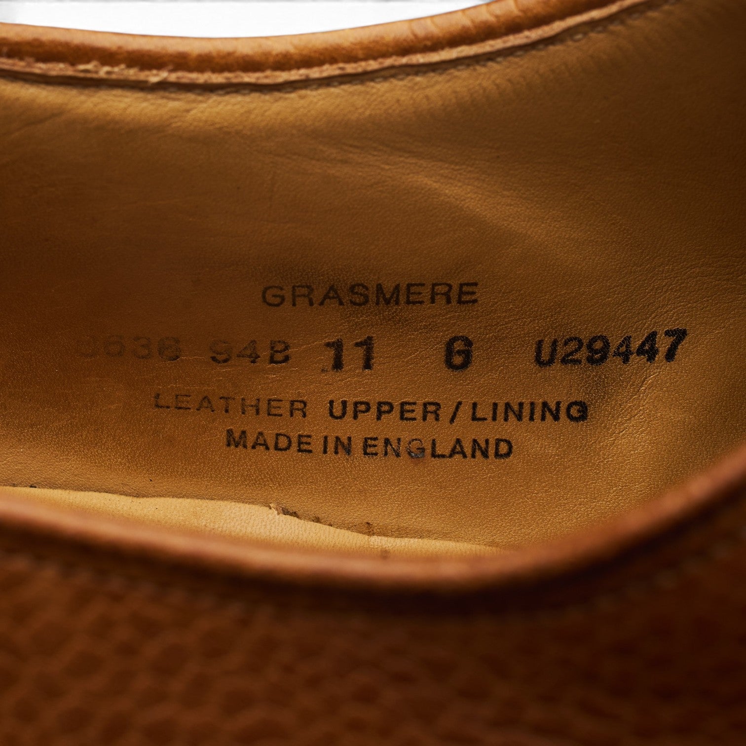 Crockett & Jones Grasmere derby grain marron UK 11 G