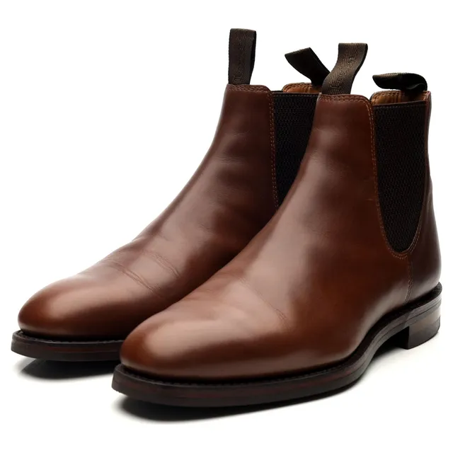 Loake 1880 Chatsworth bottines chelsea cuir marron UK 7
