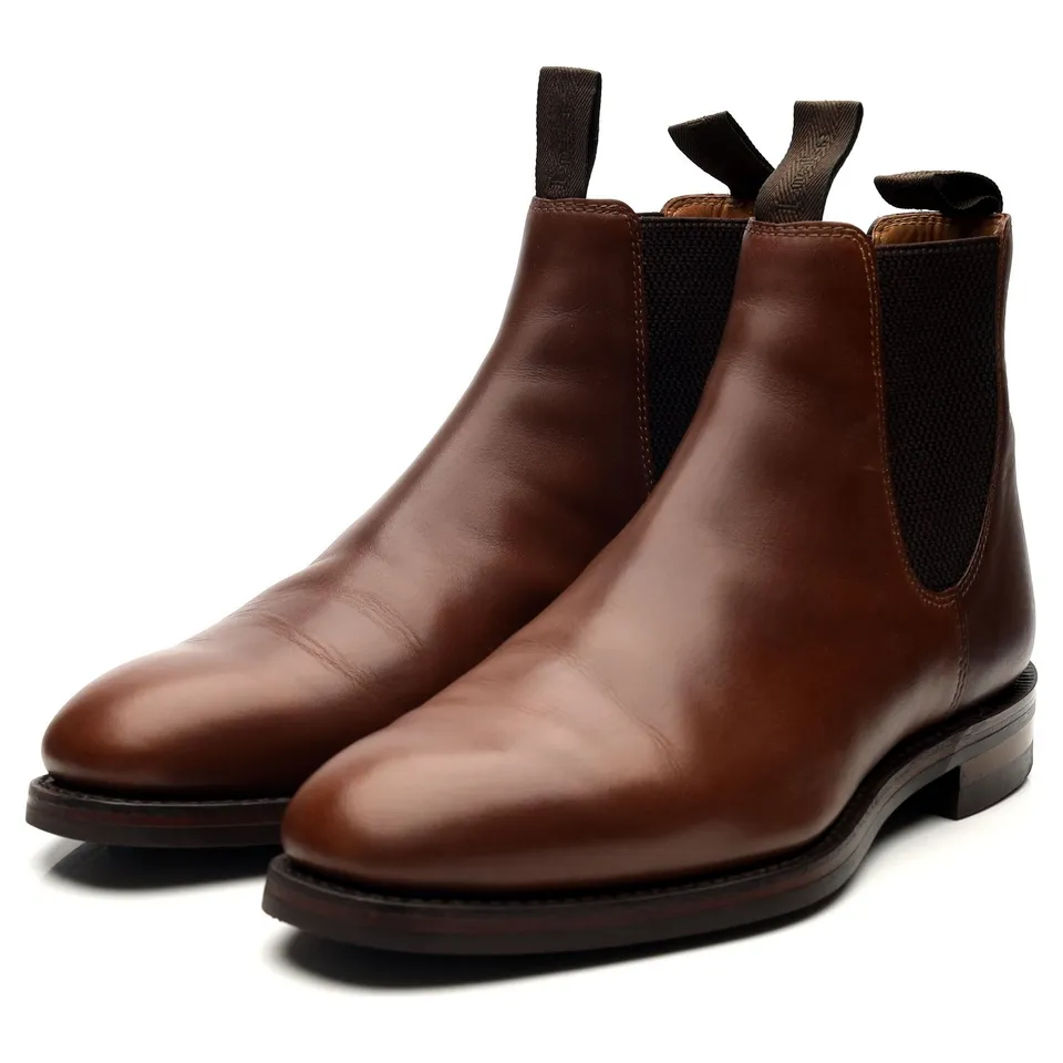 Loake 1880 Chatsworth bottines chelsea cuir marron UK 7