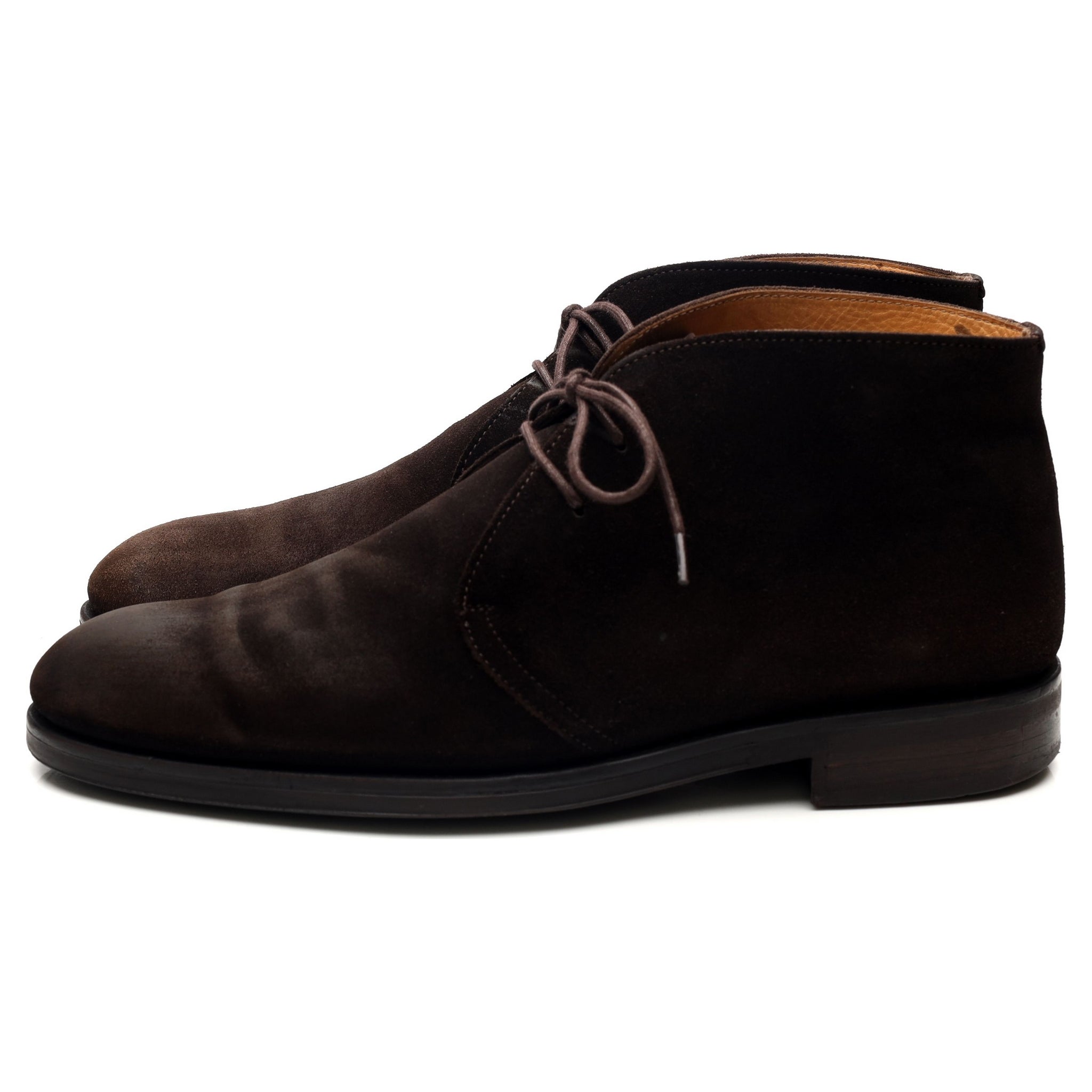 John White Augusta bottines UK 10 daim marron chukka