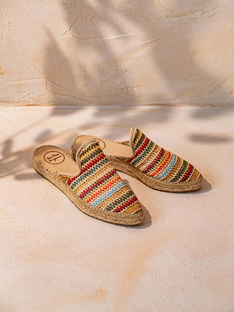 Toni Pons June-MA mules espadrilles raphia multicolore