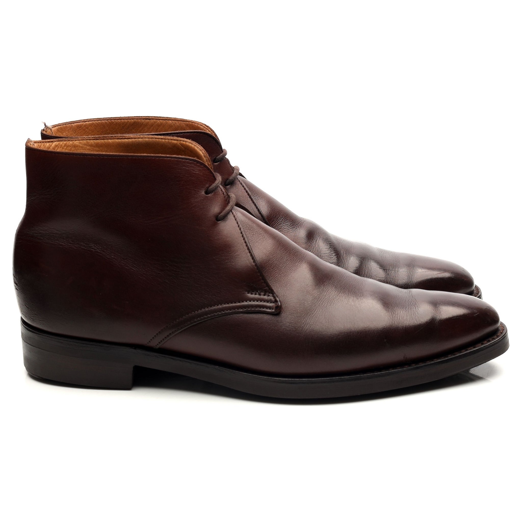 Crockett & Jones Tetbury chukka boots cuir marron foncé UK 6.5