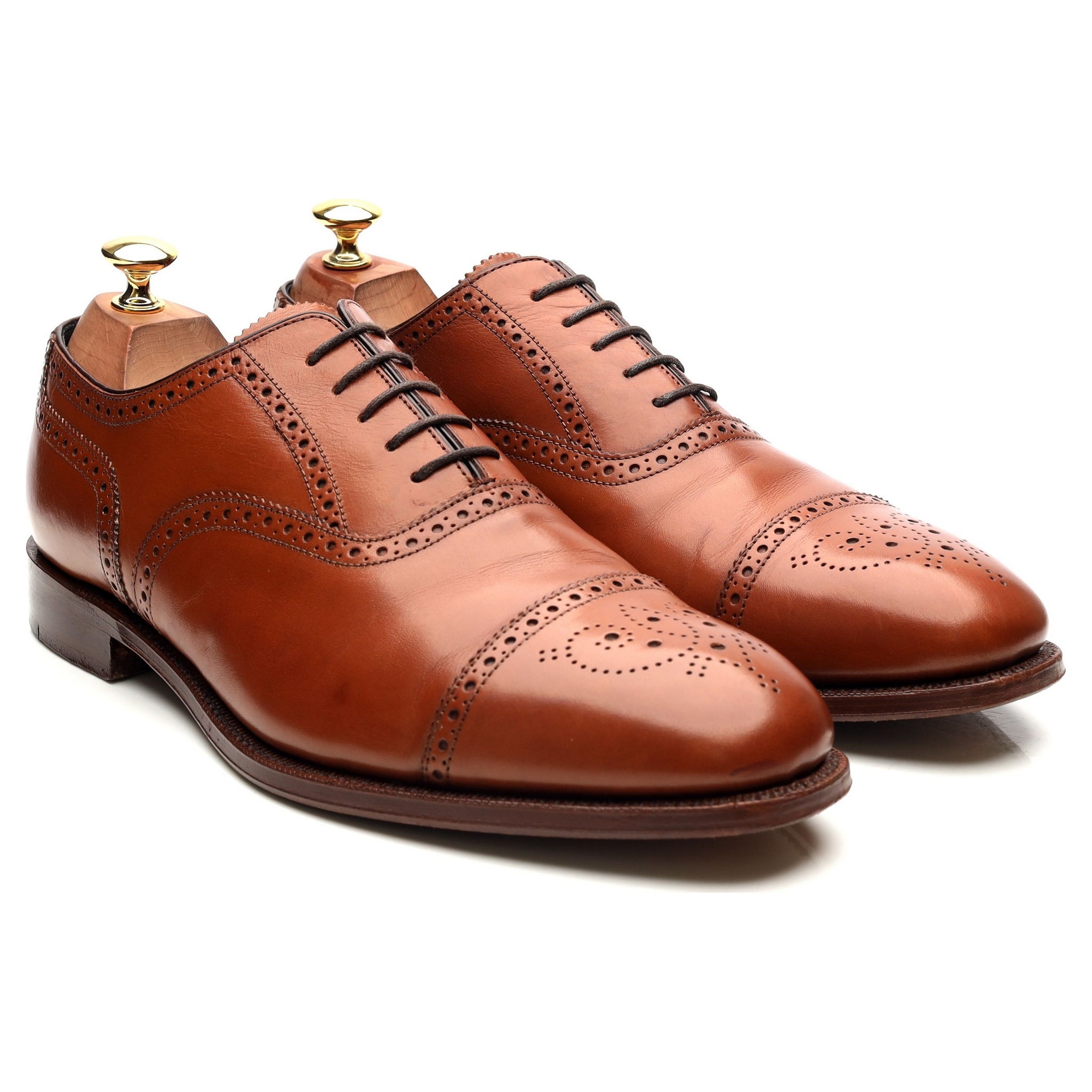 Herring Hampstead oxford brogue cuir marron UK 9.5 large