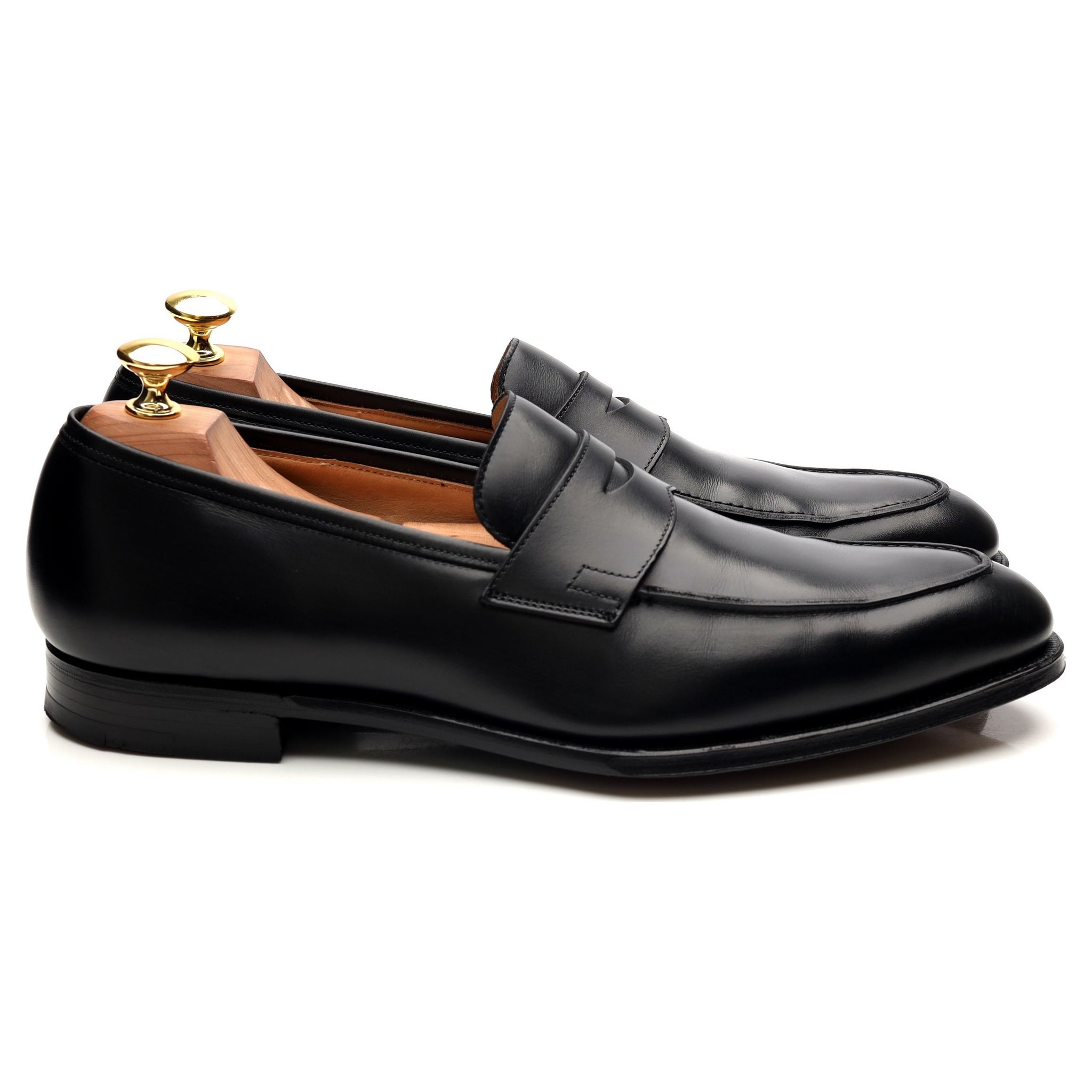 Crockett & Jones Crawford mocassins cuir noir UK 8,5