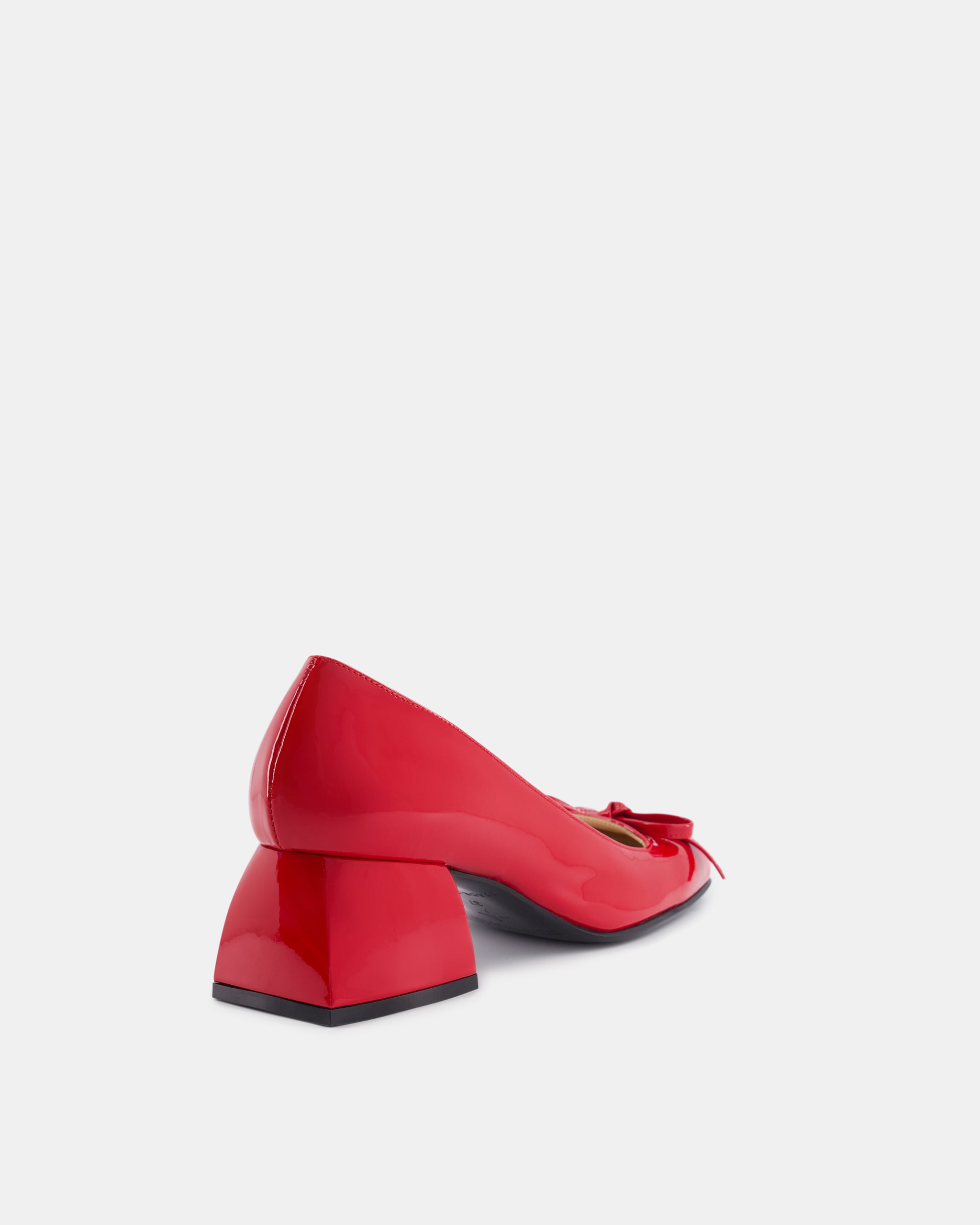 Nodaleto Bulla Node 50 escarpins rouges verni talon 5 cm