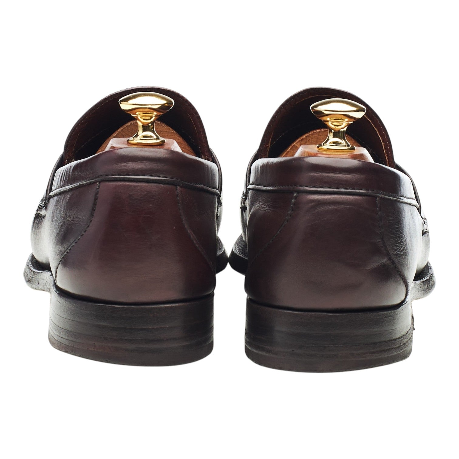 Allen Edmonds Paxton mocassins cuir bordeaux UK 9