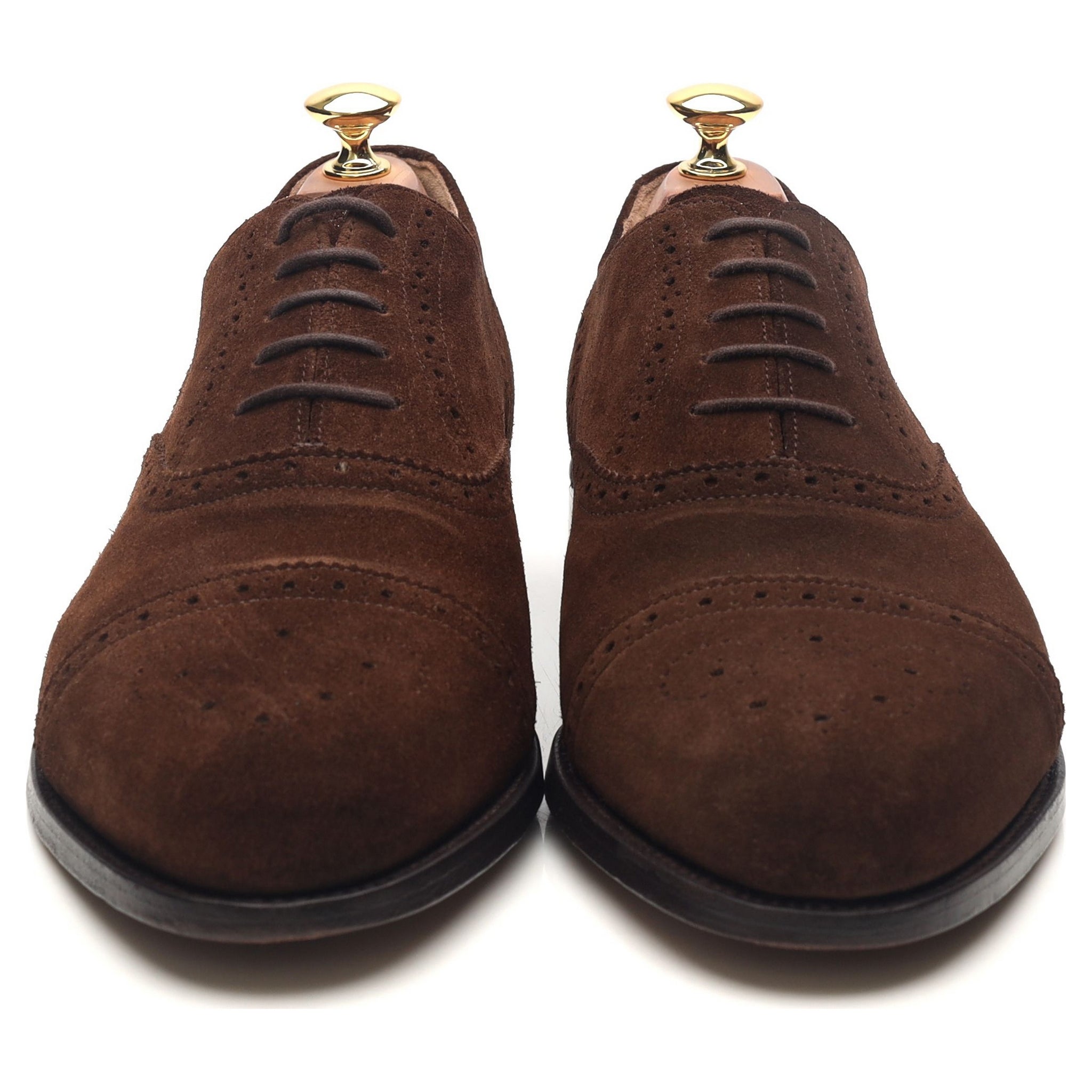 Barker oxford semi-brogue suède marron UK 8.5 G