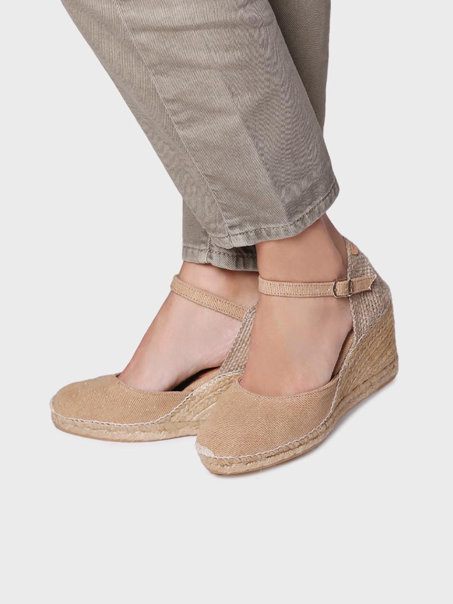 Toni Pons Piper-GY espadrilles compensees toile 9 cm
