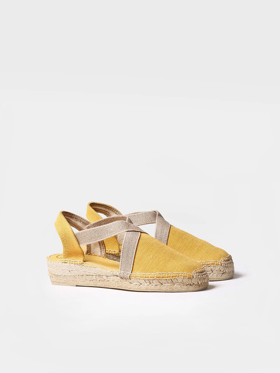 Toni Pons Verdi-V espadrille vegan toile coton plate