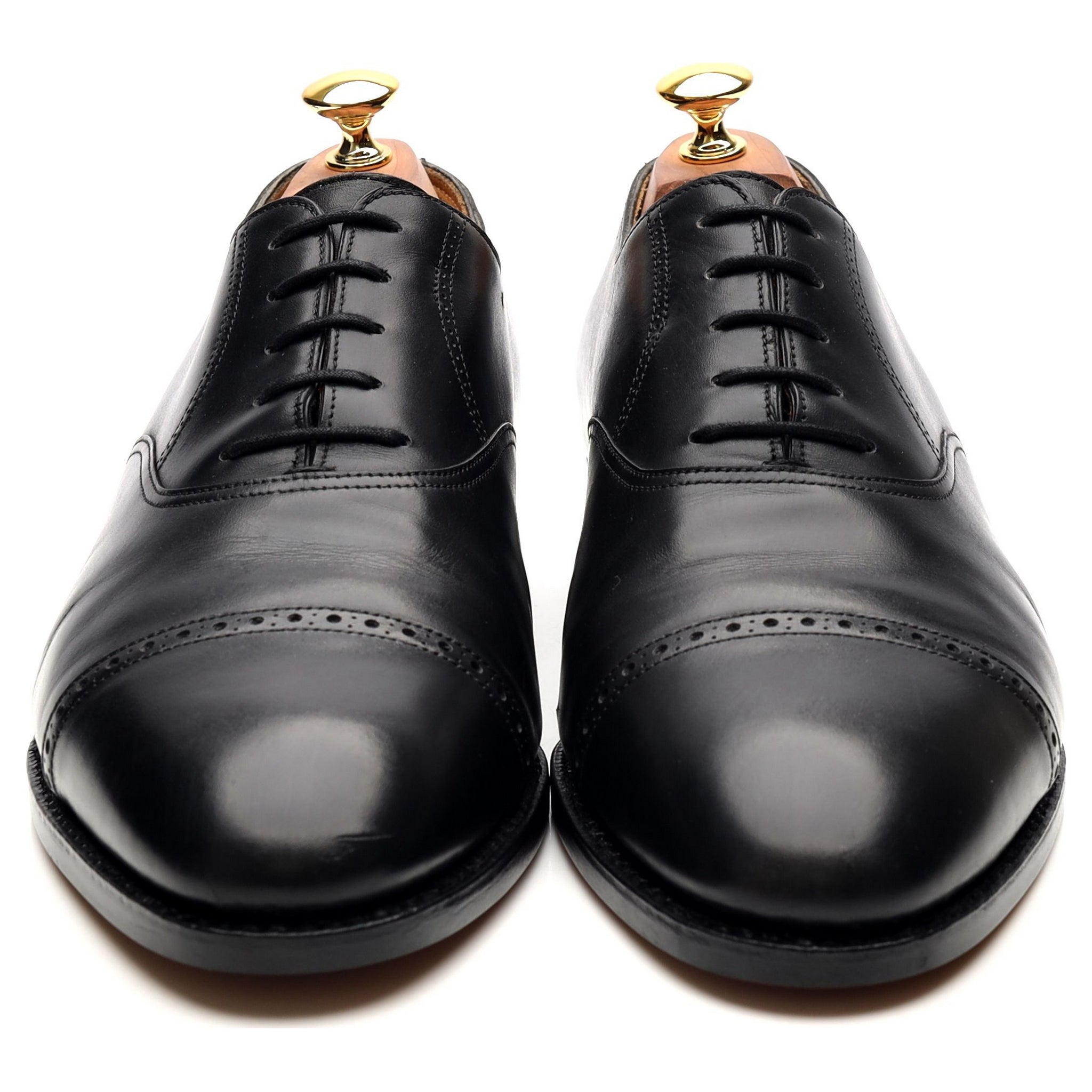 John Lobb Philip richelieu cuir noir UK 10